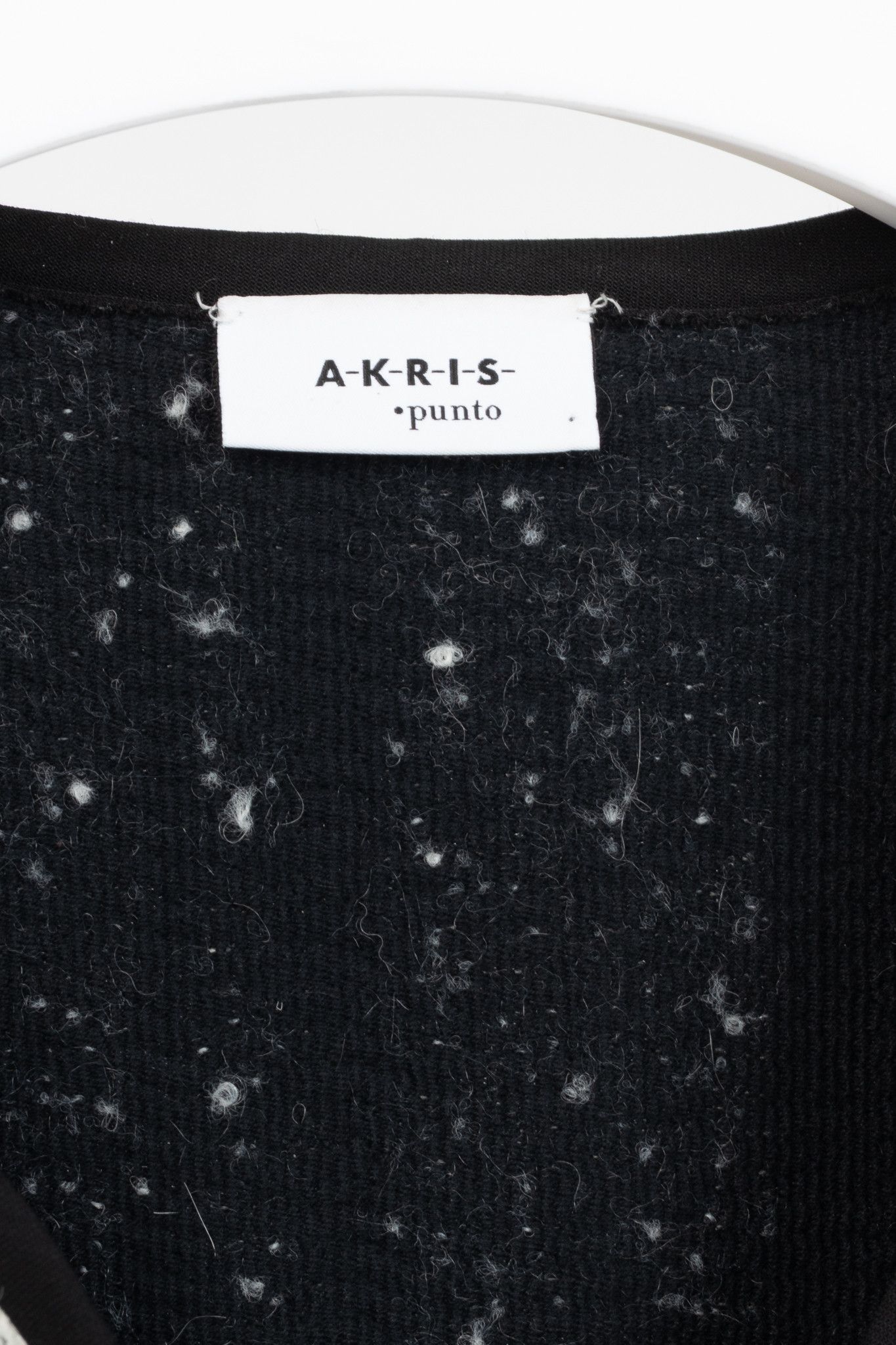 Akris Akris Punto White & Black Striped Cotton Boucle-Tweed Jacket Size L / US 10 / IT 46 - 4 Thumbnail