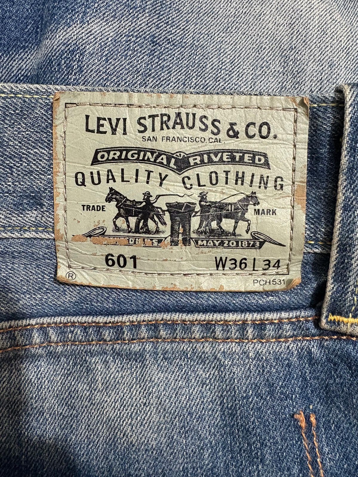 Levi's Vintage Clothing Levi’s 601 Straight x Vintage Jeans Size US 38 / EU 54 - 5 Thumbnail