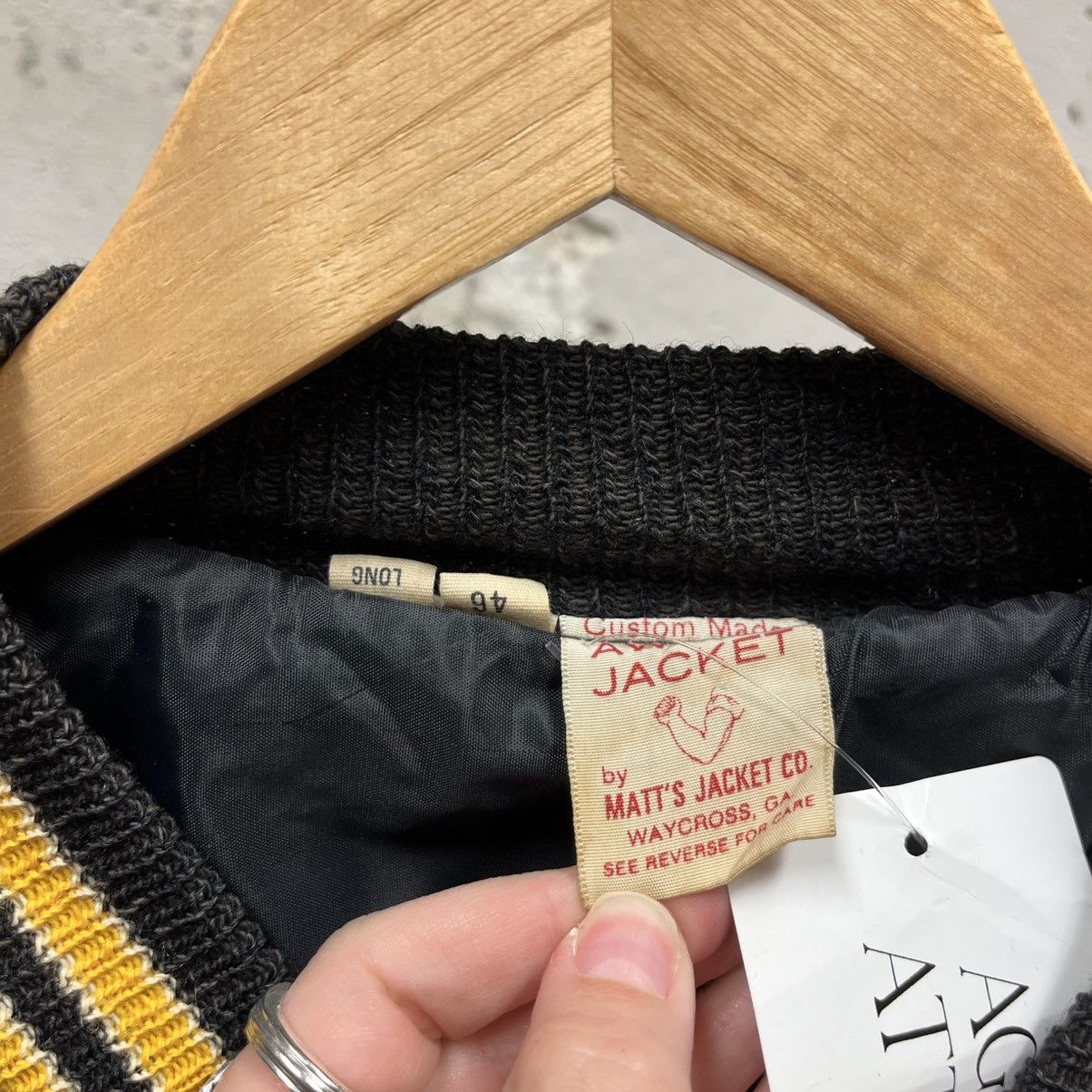 Vintage Vintage 80s Wool & Leather C High School Varsity Jacket 6-7 Size US XL / EU 56 / 4 - 3 Thumbnail