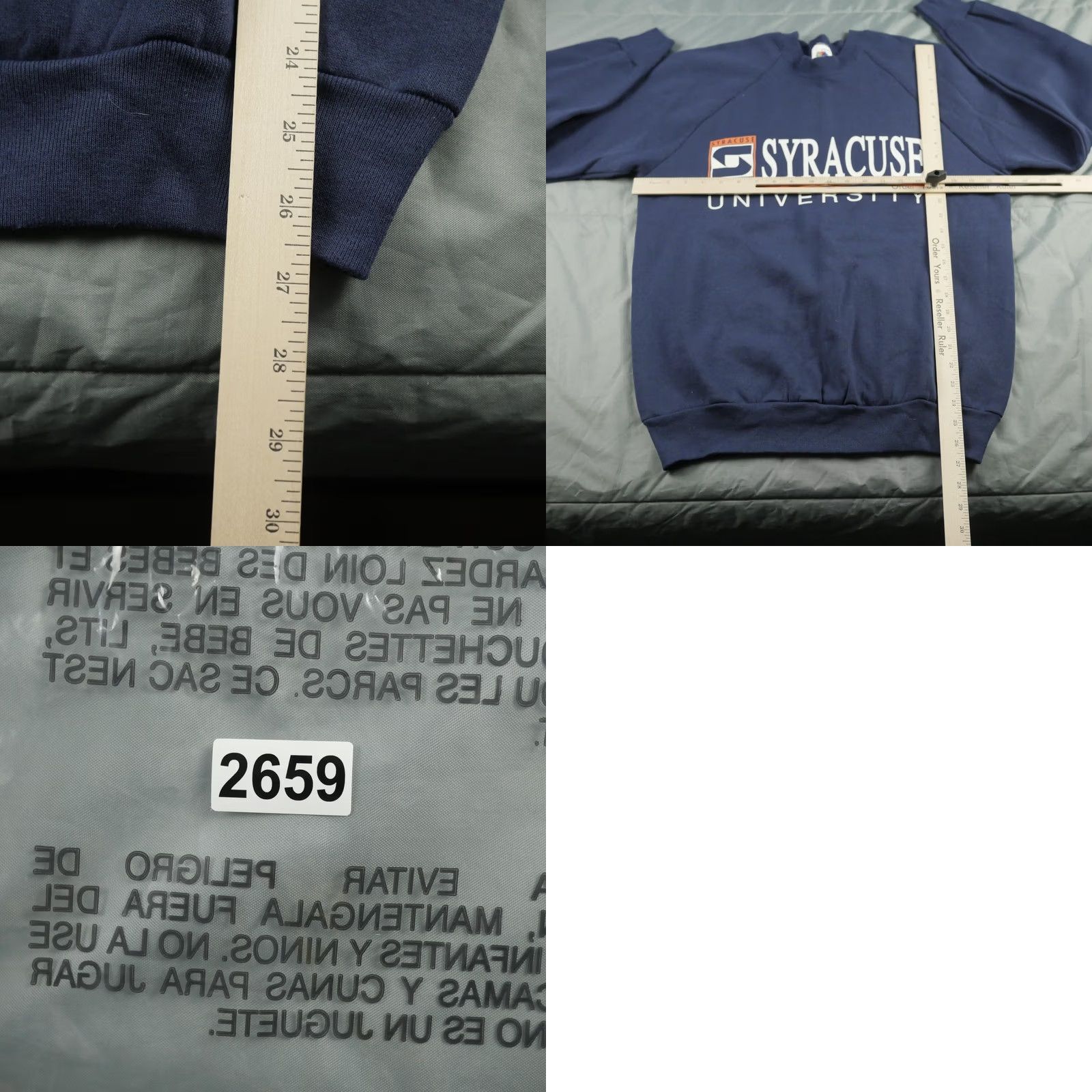 Fruit Of The Loom VINTAGE Syracuse University Sweatshirt Mens Large Blue Fruit of the Loom USA 90s Crewneck Size US L / EU 52-54 / 3 - 8 Thumbnail