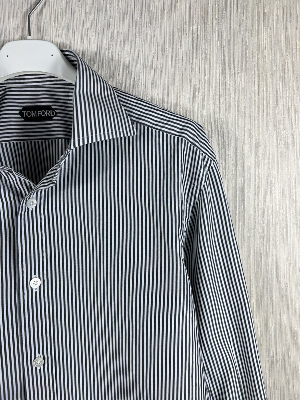 Tom Ford Tom Ford striped casual shirt with french cuff luxury cuffs Size US L / EU 52-54 / 3 - 3 Thumbnail