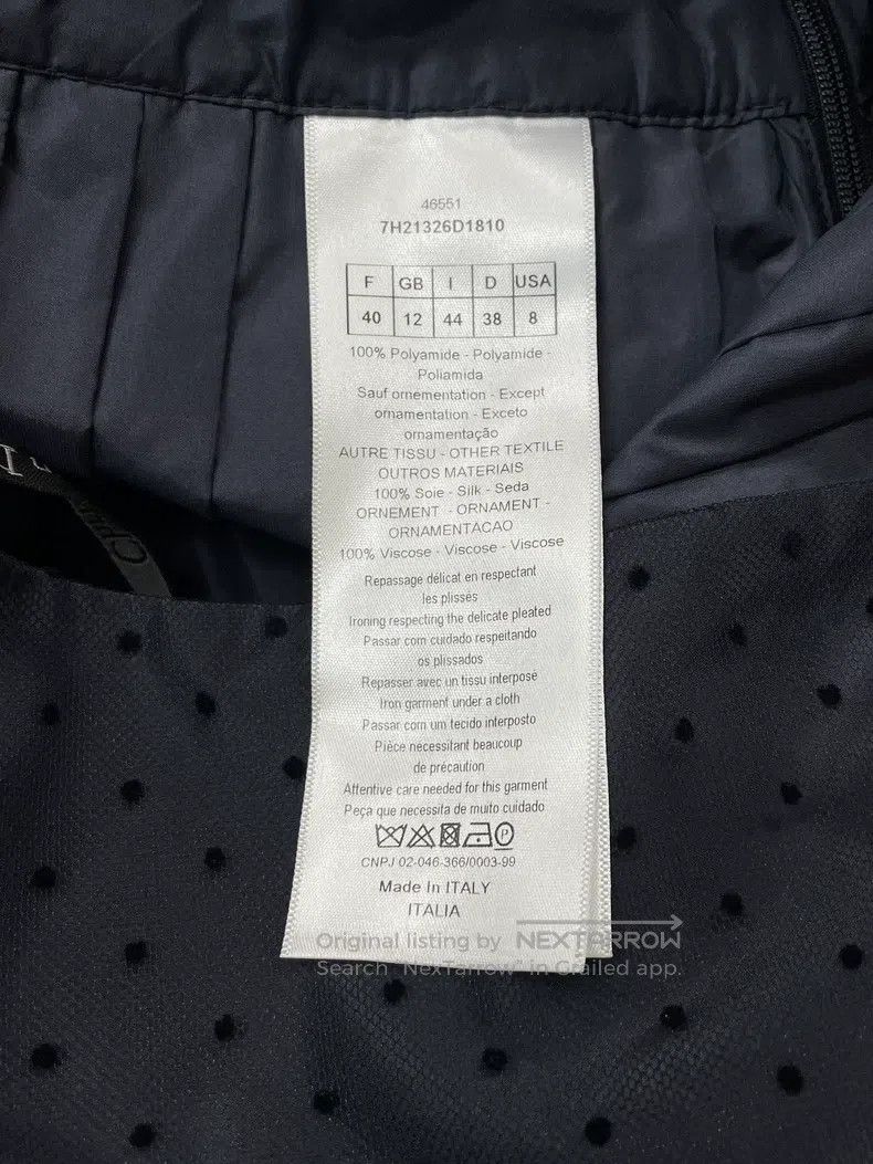 Dior Dior Dark blue polka dot mesh skirt Size 26" / US 2 / IT 38 - 5 Thumbnail