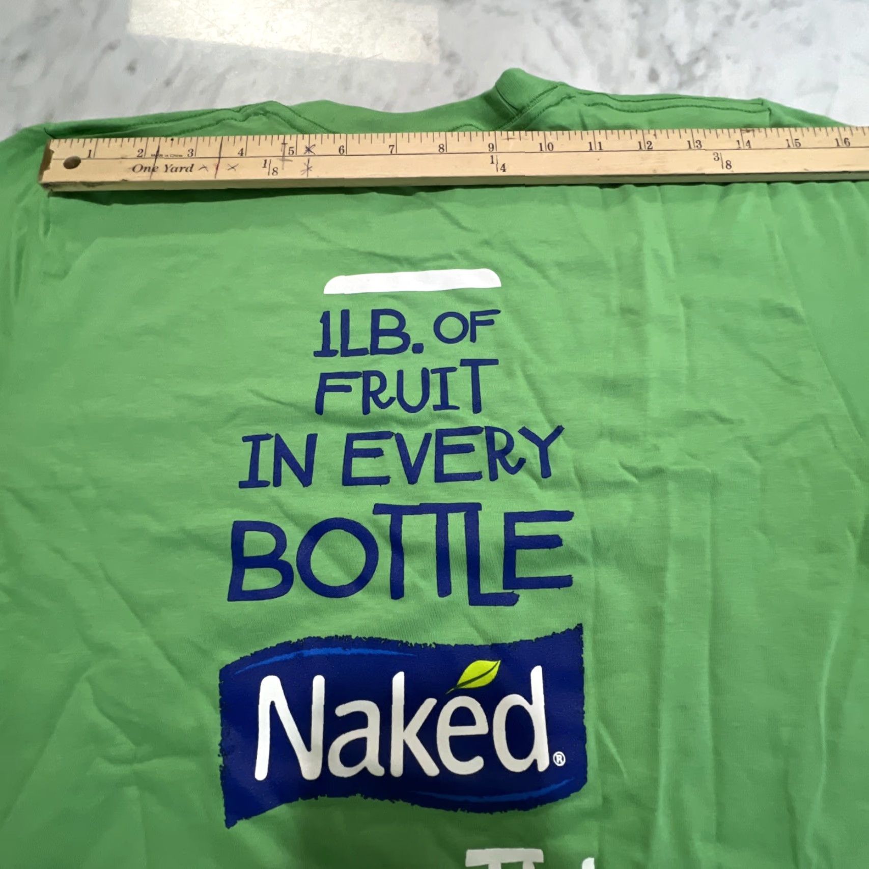 American Apparel Naked Green Juice Promo T Shirt Men S Green Cotton USA Graphic Print Crew Neck Short Sleeve 1 LB Promotional Spring Summer Mens Size US S / EU 44-46 / 1 - 6 Thumbnail