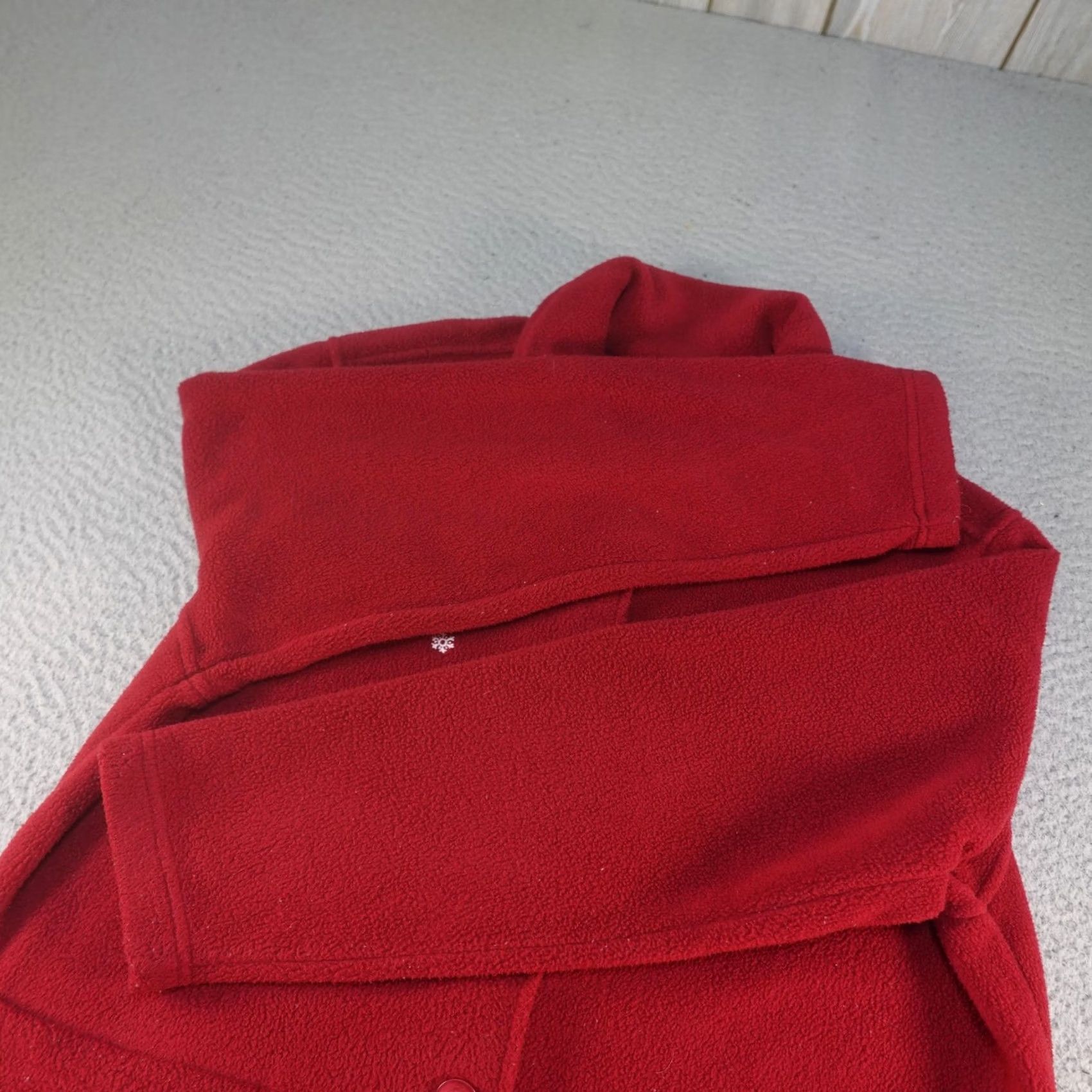 Disney The Disney Store Winnie The Pooh Jacket Womens M Red Fleece Fringe Pockets Size M / US 6-8 / IT 42-44 - 5 Thumbnail