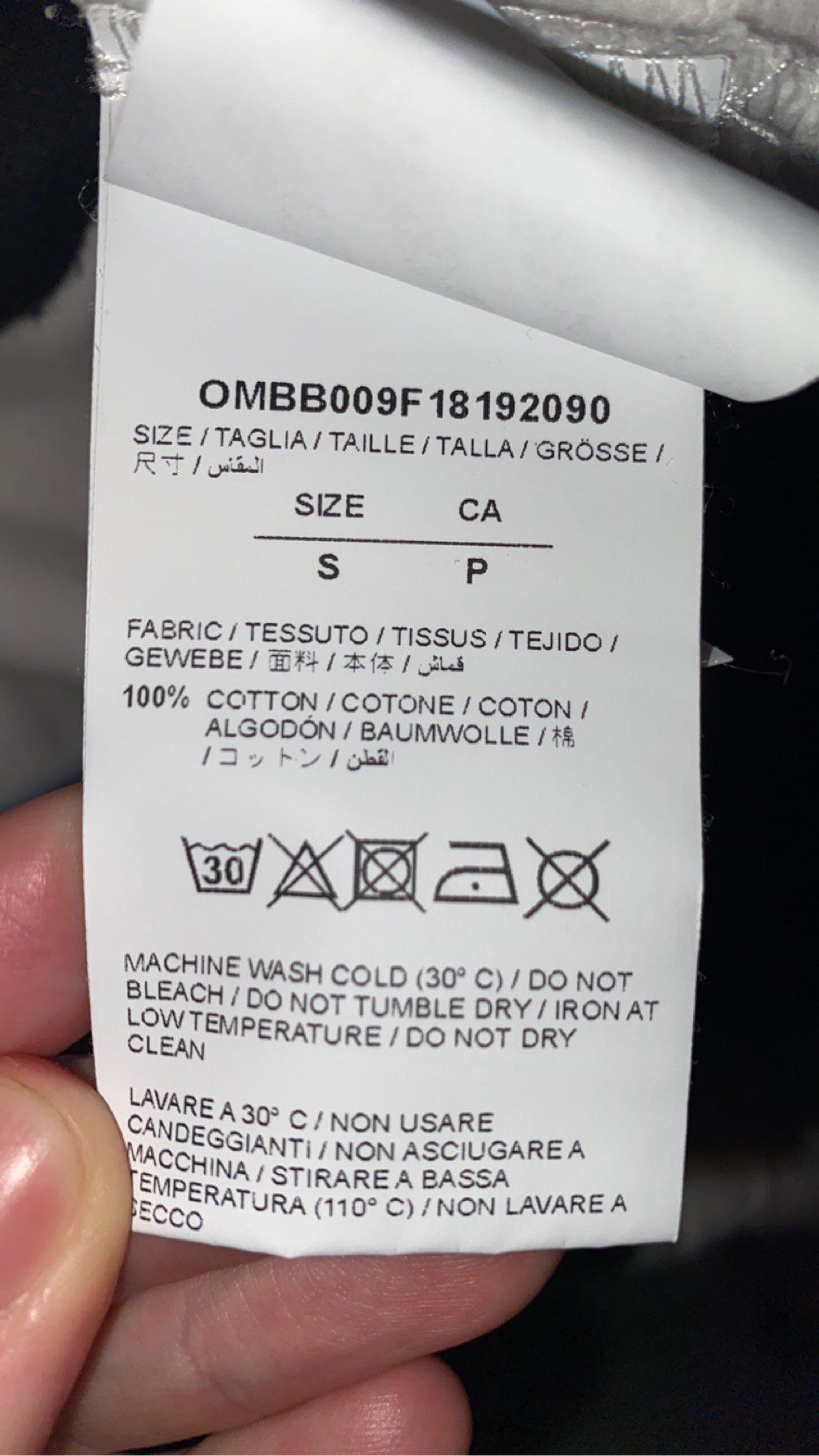Off-White Off-White original white and black hoodie (caution logo) Size US M / EU 48-50 / 2 - 6 Thumbnail