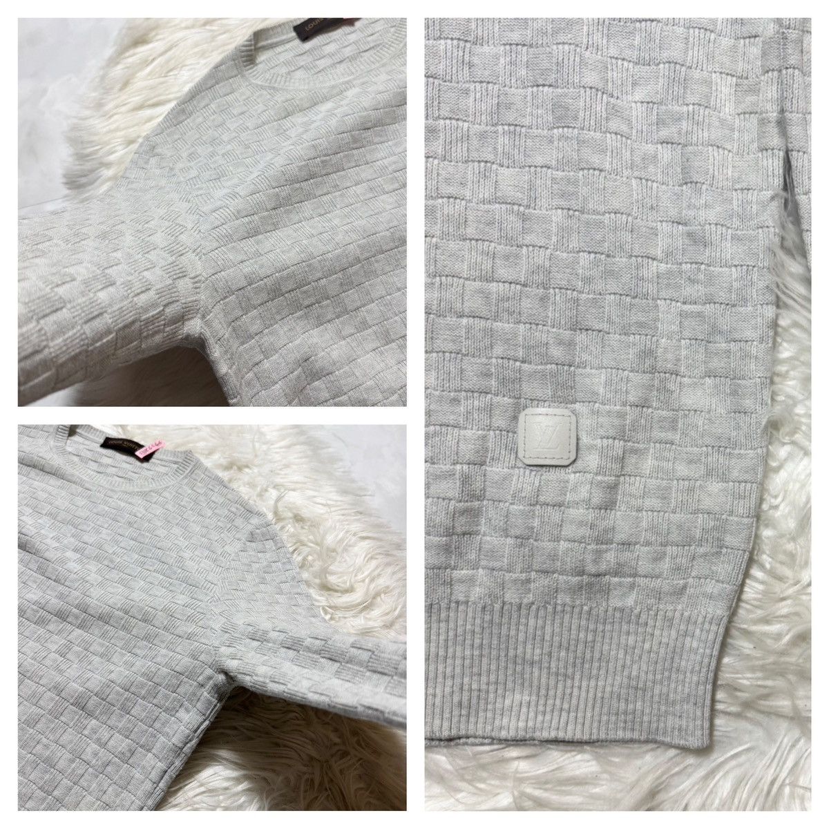 Louis Vuitton Authentic Louis Vuitton Damier Knit Sweater Size US M / EU 48-50 / 2 - 3 Thumbnail