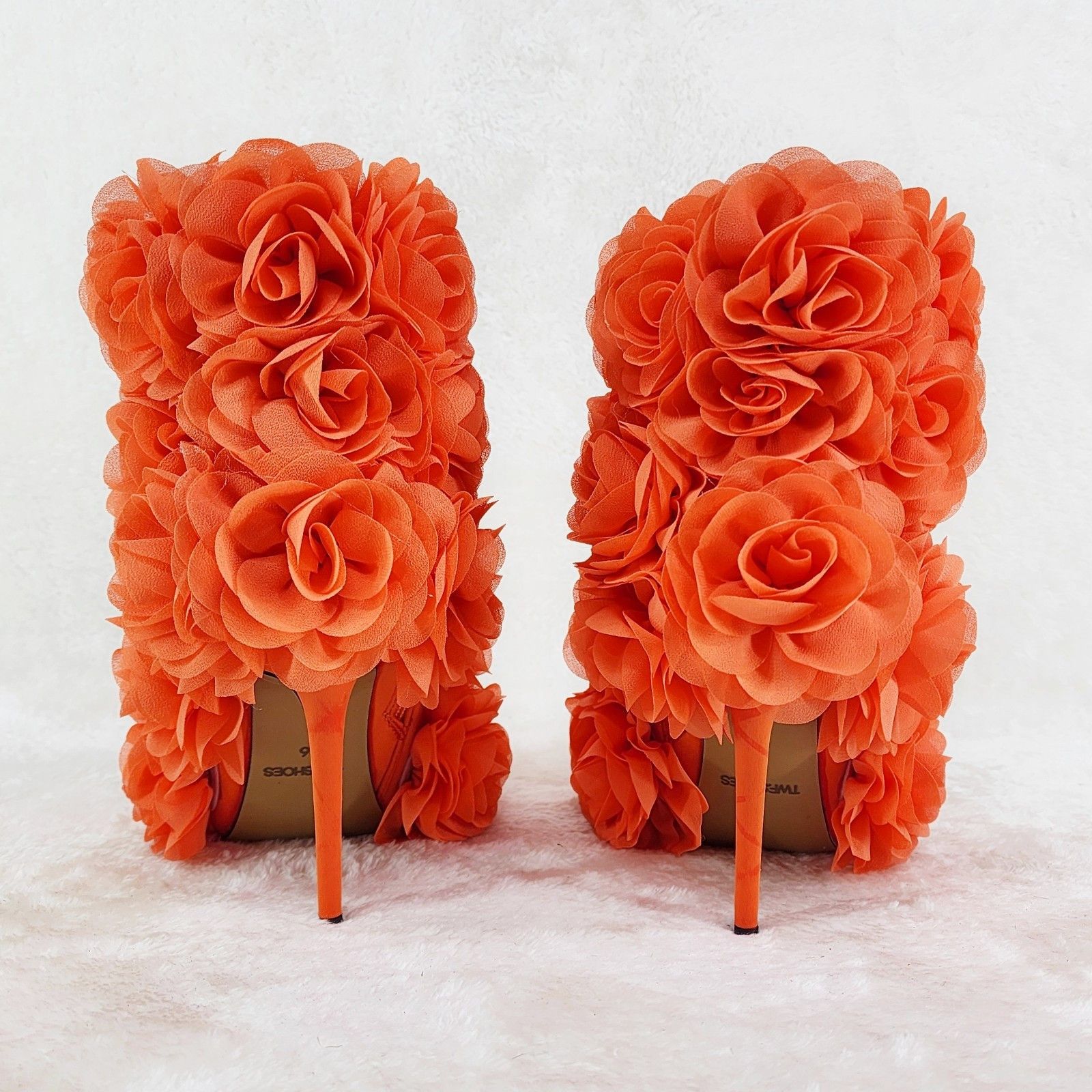 Other Beauty 3D Flowers Floral 4" High Heel Xoanna Elegant Ankle B Size US 10 / IT 40 - 3 Thumbnail