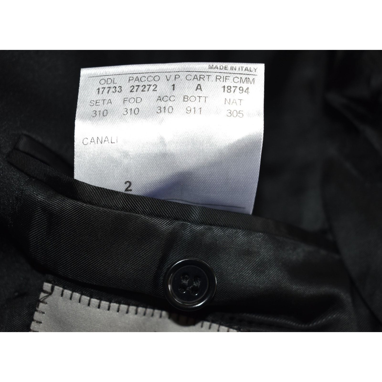 Canali CANALI Giacca Single Button Tuxedo Blazer Sz 48 US 38 $2195 Size 48R - 9 Thumbnail