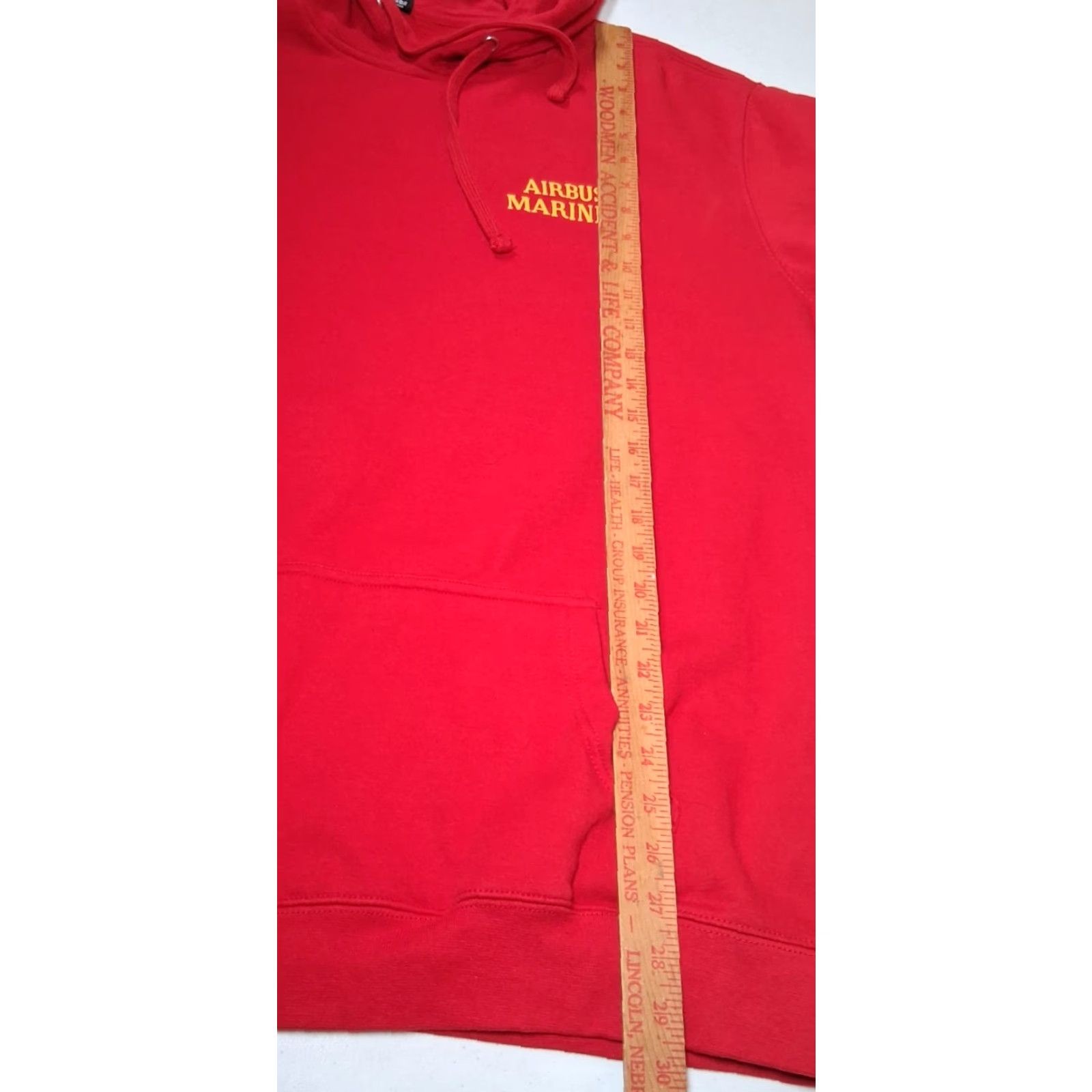 Vintage District USMC Hoodie Men 2XL Red Graphic Solid Hoodie Military Aviation Marines Sweatshirt Size US XXL / EU 58 / 5 - 5 Thumbnail