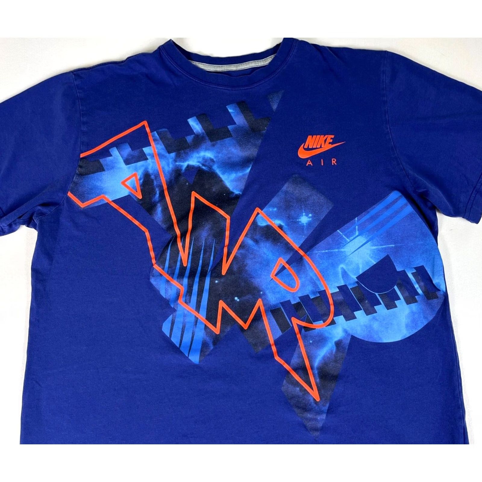 Nike Nike Air T-Shirt Mens XL Blue 2013 559406-433 Cotton Crew Neck Short Sleeve Size US XL / EU 56 / 4 - 3 Thumbnail