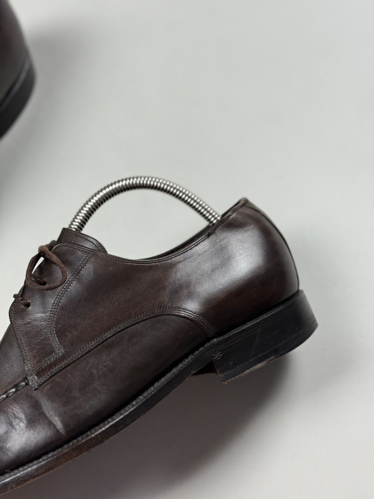 Allen Edmonds Seven Cerritos Leather Dress Square Toe Lace Up Shoes Size US 8.5 / EU 41-42 - 16 Thumbnail