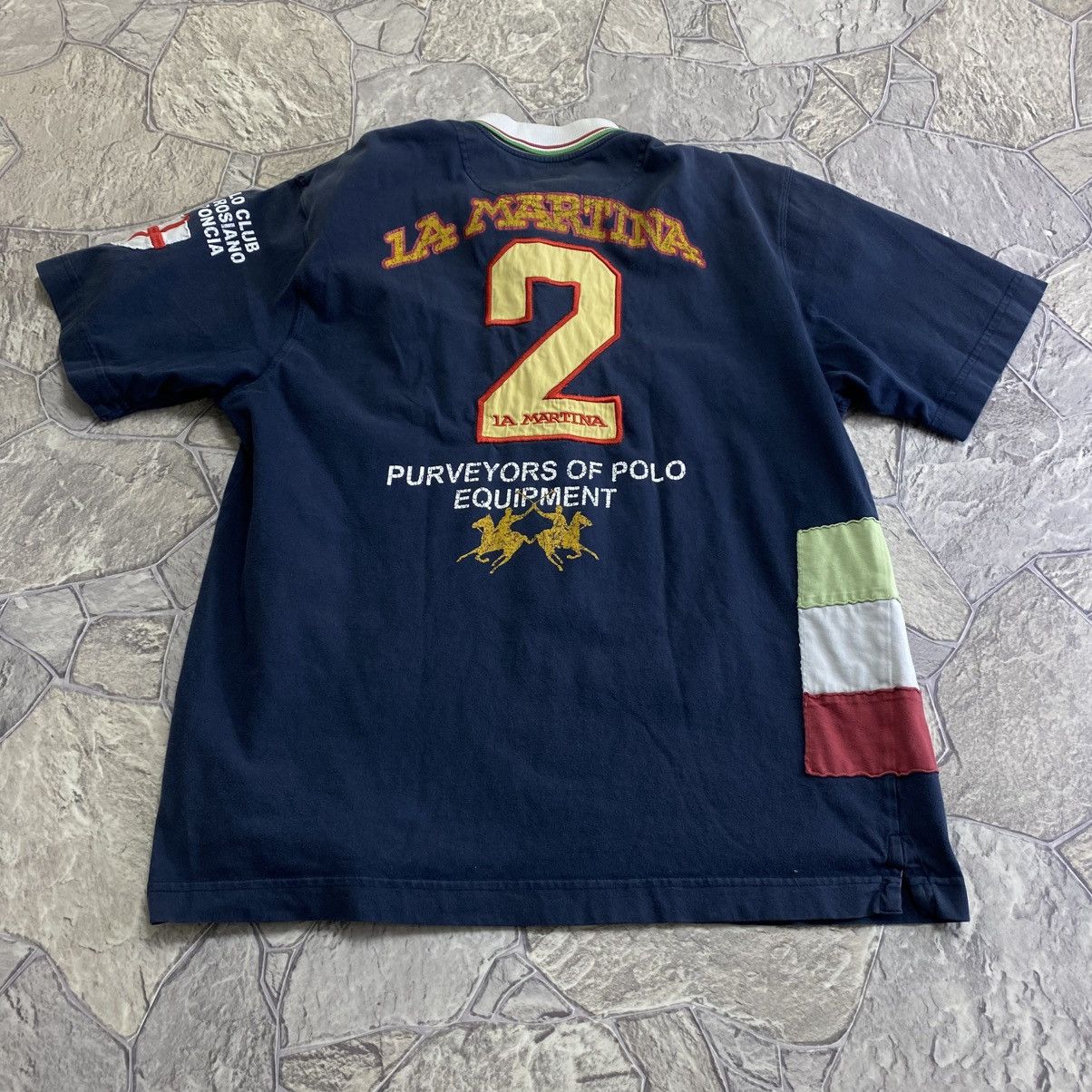 La Martina Vintage La Martina Italia Polo Team Polo T Shirt Rugby Size US XL / EU 56 / 4 - 9 Thumbnail