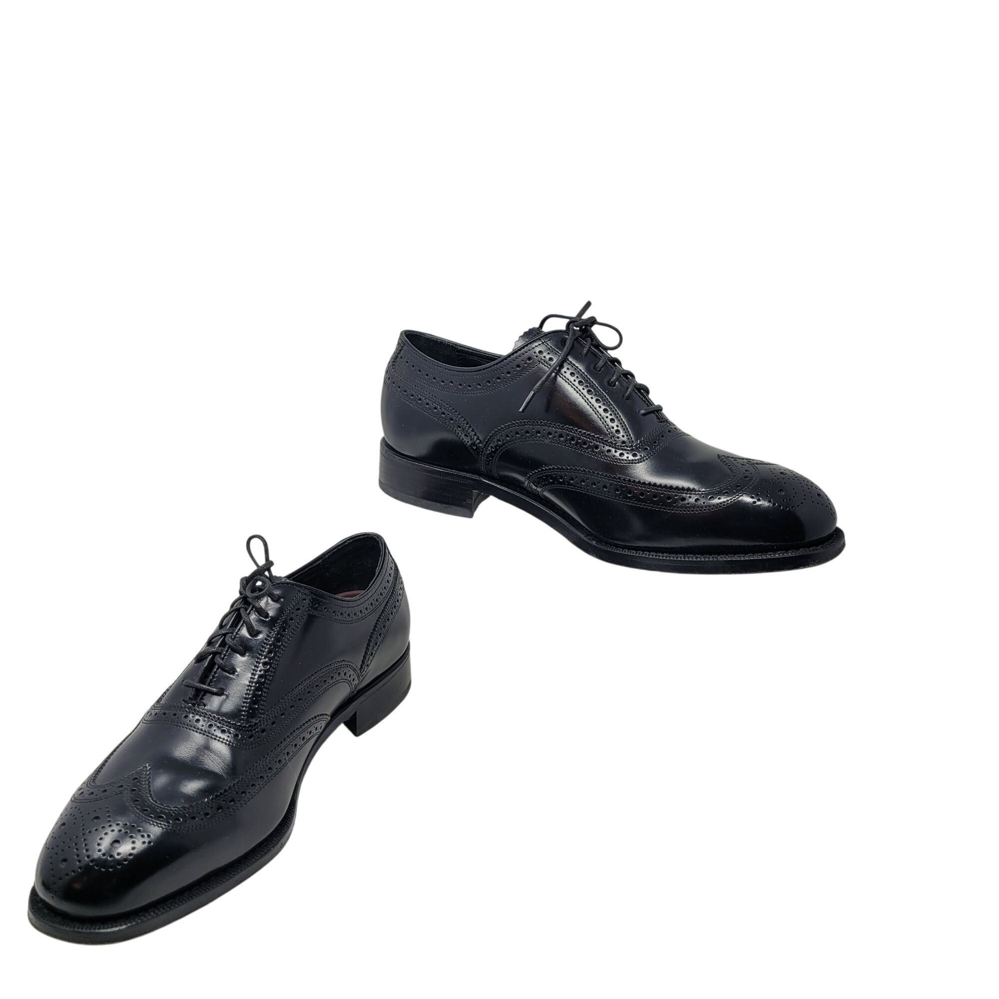 Florsheim Florsheim Lexington Wingtip Oxford Shoes Size 9 Black Leathe Size US 9 / EU 42 - 1 Thumbnail