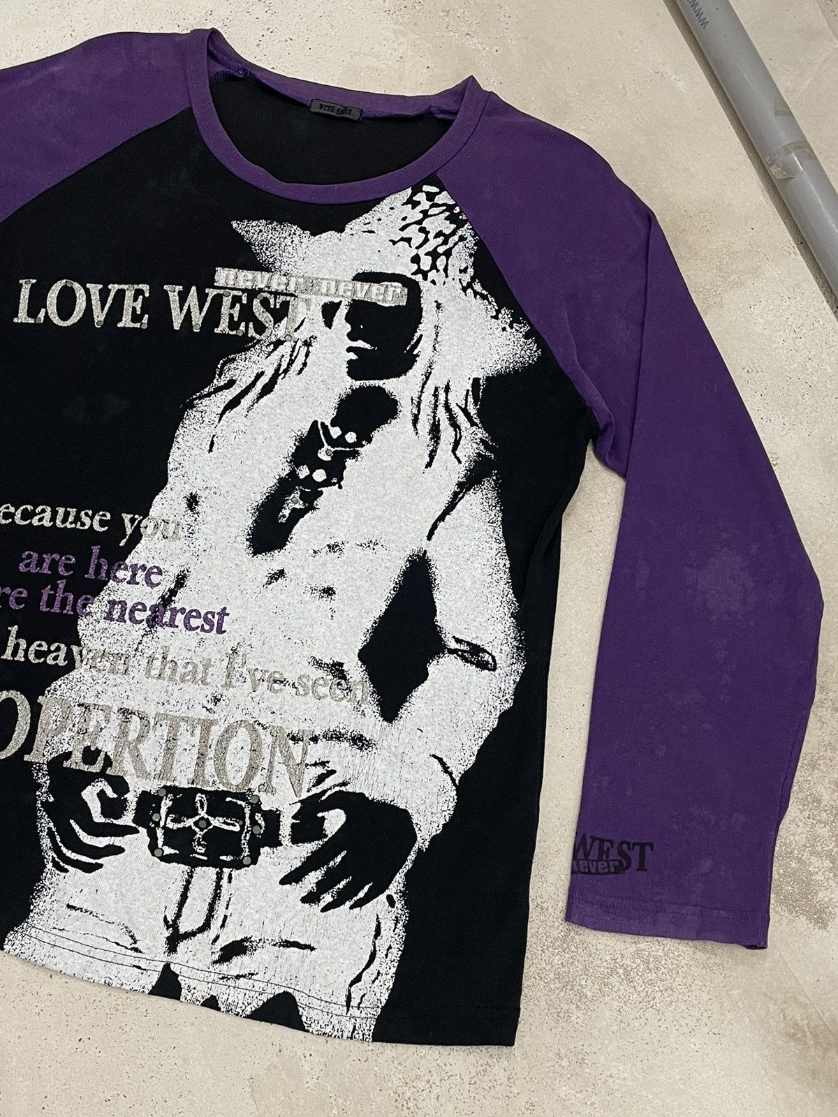 Japanese Brand Faded With Ease Love West Cooperation Hysteric Style Wording Size US M / EU 48-50 / 2 - 4 Thumbnail