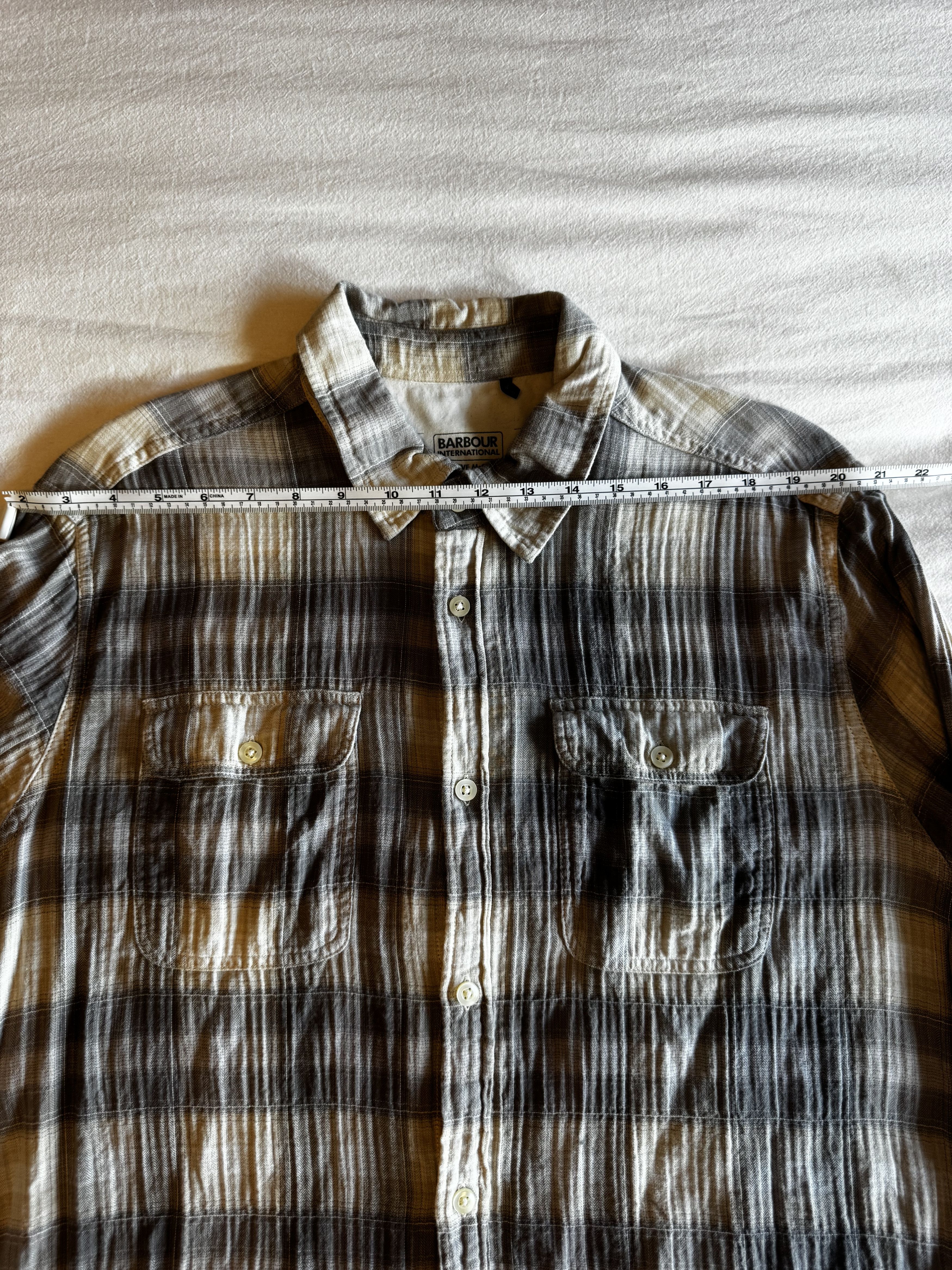 Barbour Barbour x Steve McQueen Plaid Cotton Button Up Beige Grey Size US L / EU 52-54 / 3 - 6 Thumbnail