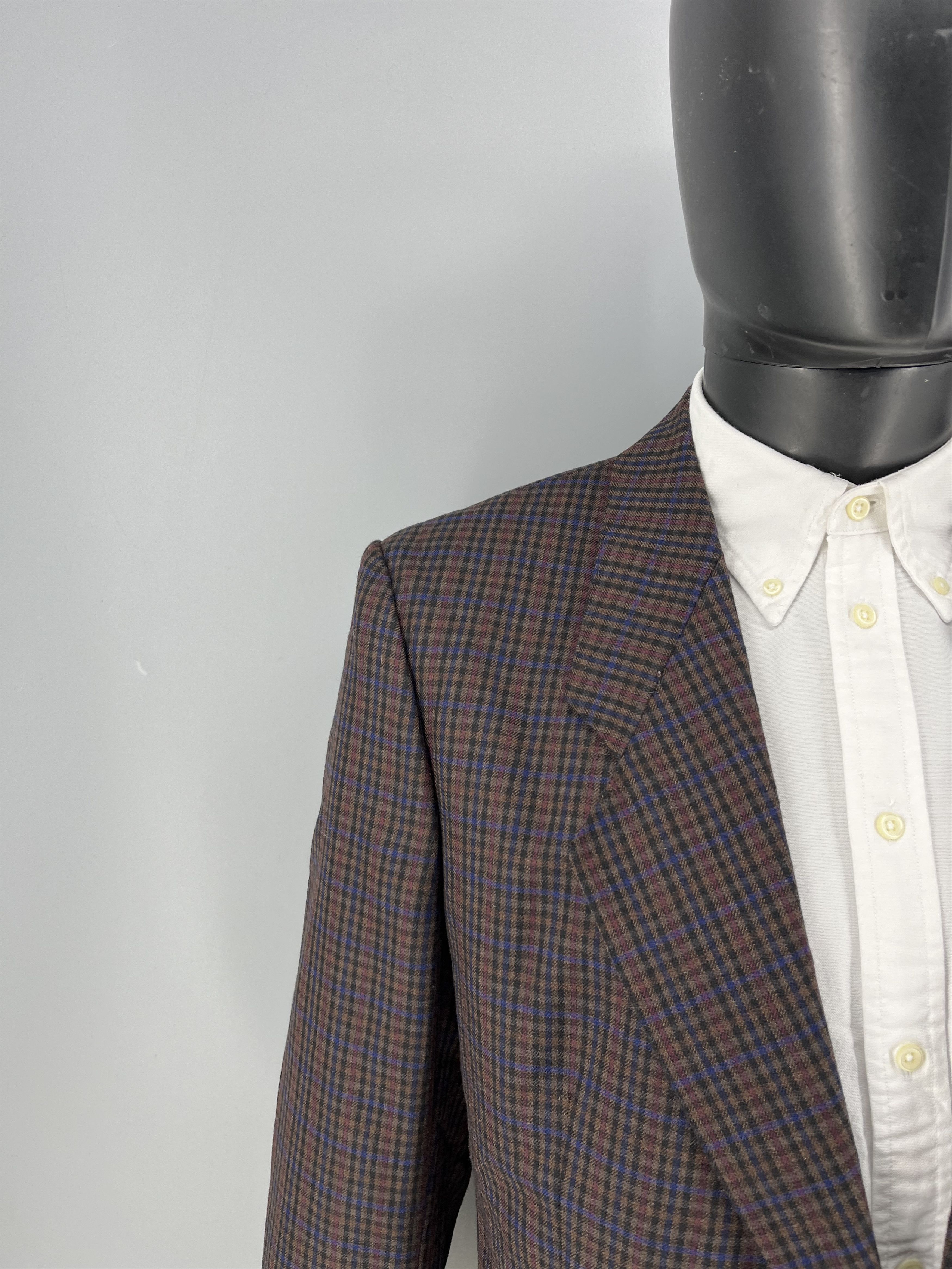 Hugo Boss Vintage Hugo Boss Tataglia pure wool houndstooth classic Size 44R - 2 Thumbnail