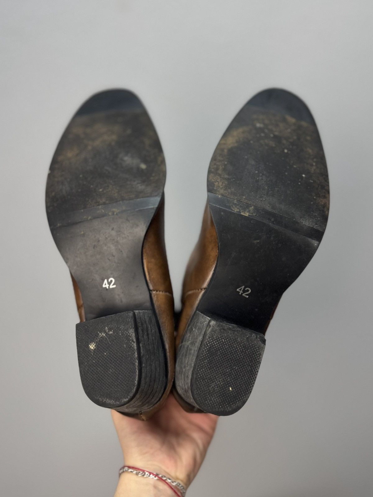 Western Rise Vintage Leather Boots Hight Western Cowboy Rick Owens Opium Size US 9 / EU 42 - 8 Thumbnail