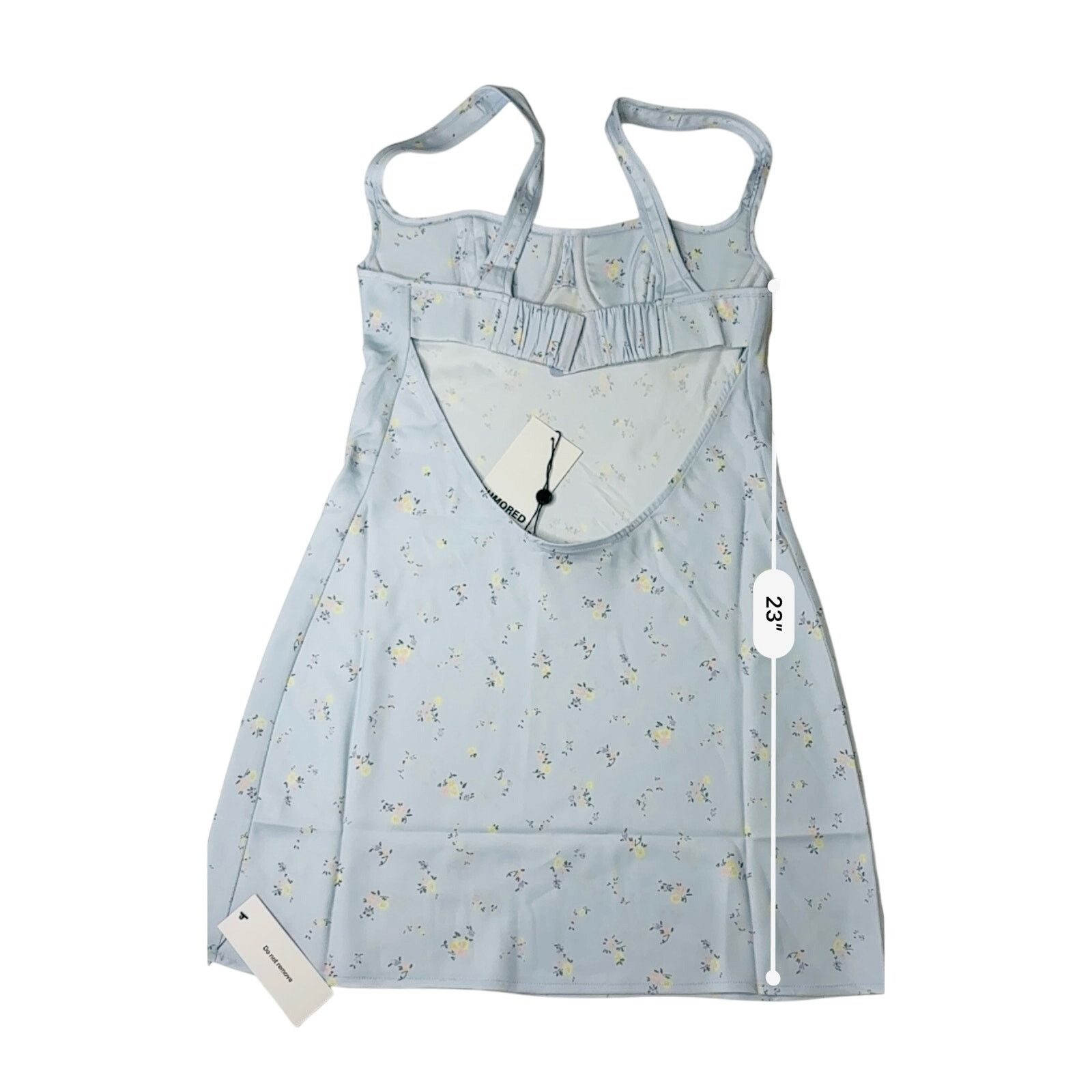 Other Rumored Loverboy Mini Dress MEDIUM Forget Me Not Blue Floral Size M / US 6-8 / IT 42-44 - 6 Thumbnail