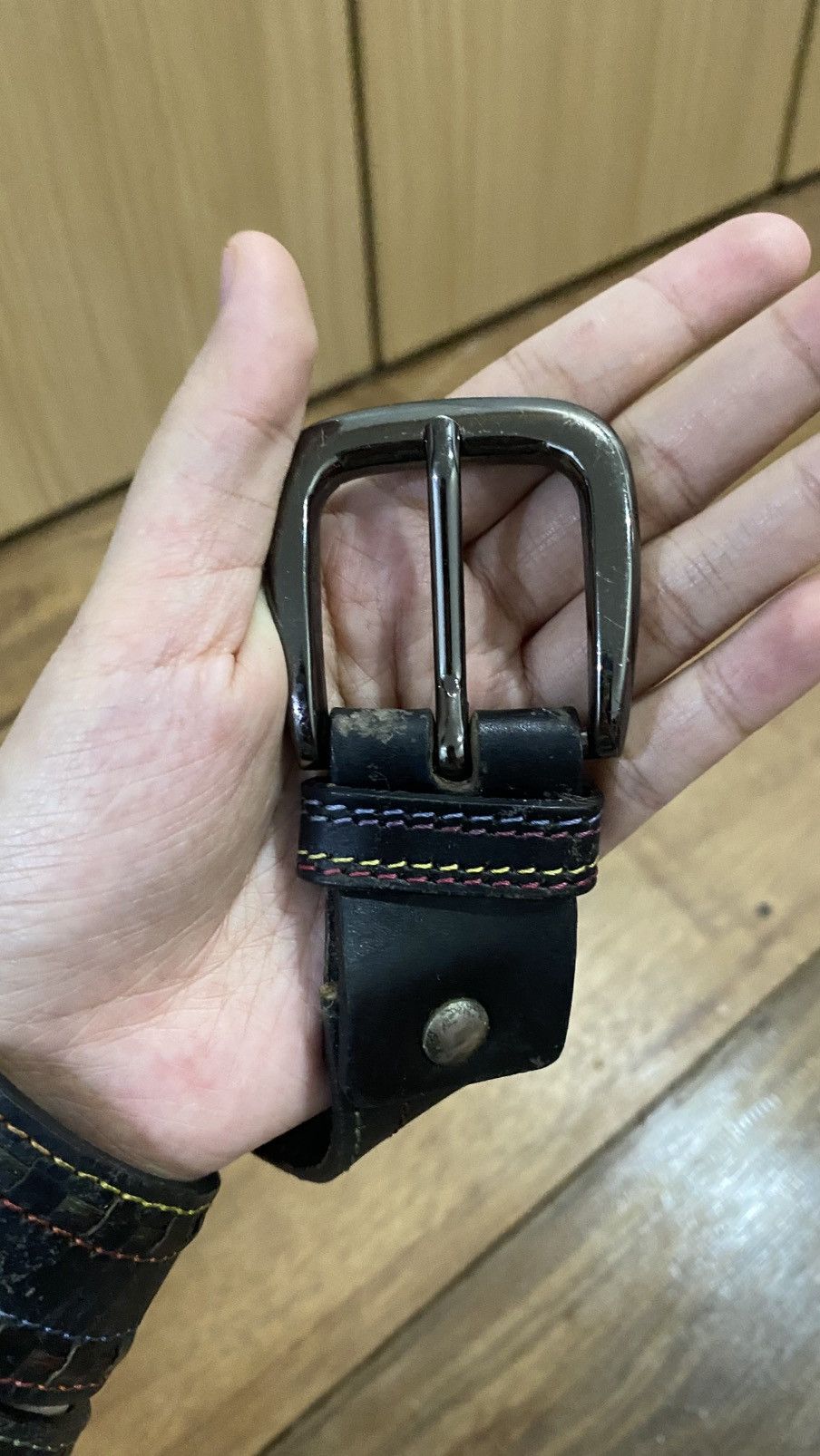 Vintage Y2K belt vintage leather missoni italy Size ONE SIZE - 3 Thumbnail