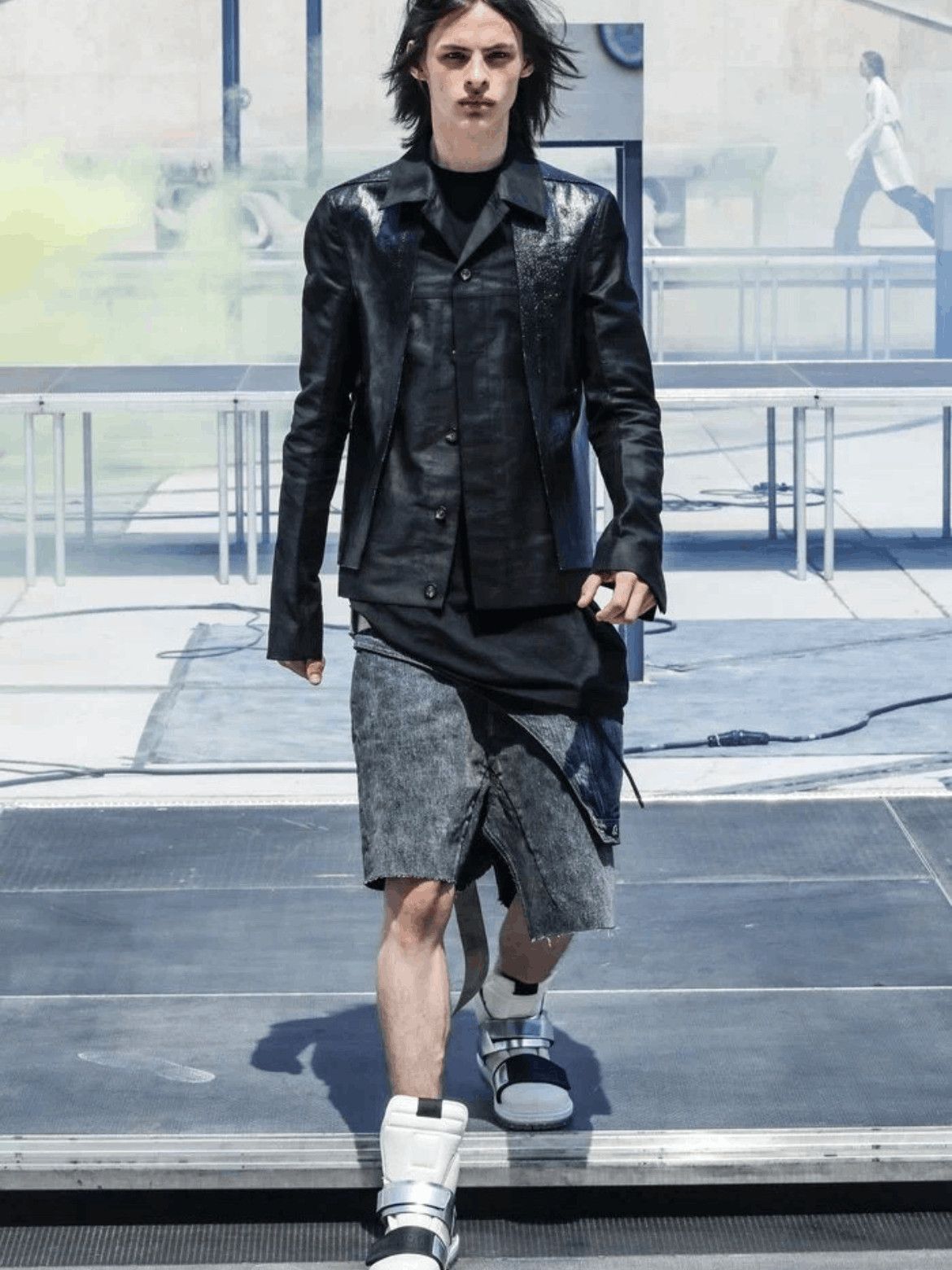 Rick Owens Sz 52 Rick Owens Mainline Runway Leather Vest Joint Jacket Size US L / EU 52-54 / 3 - 4 Thumbnail