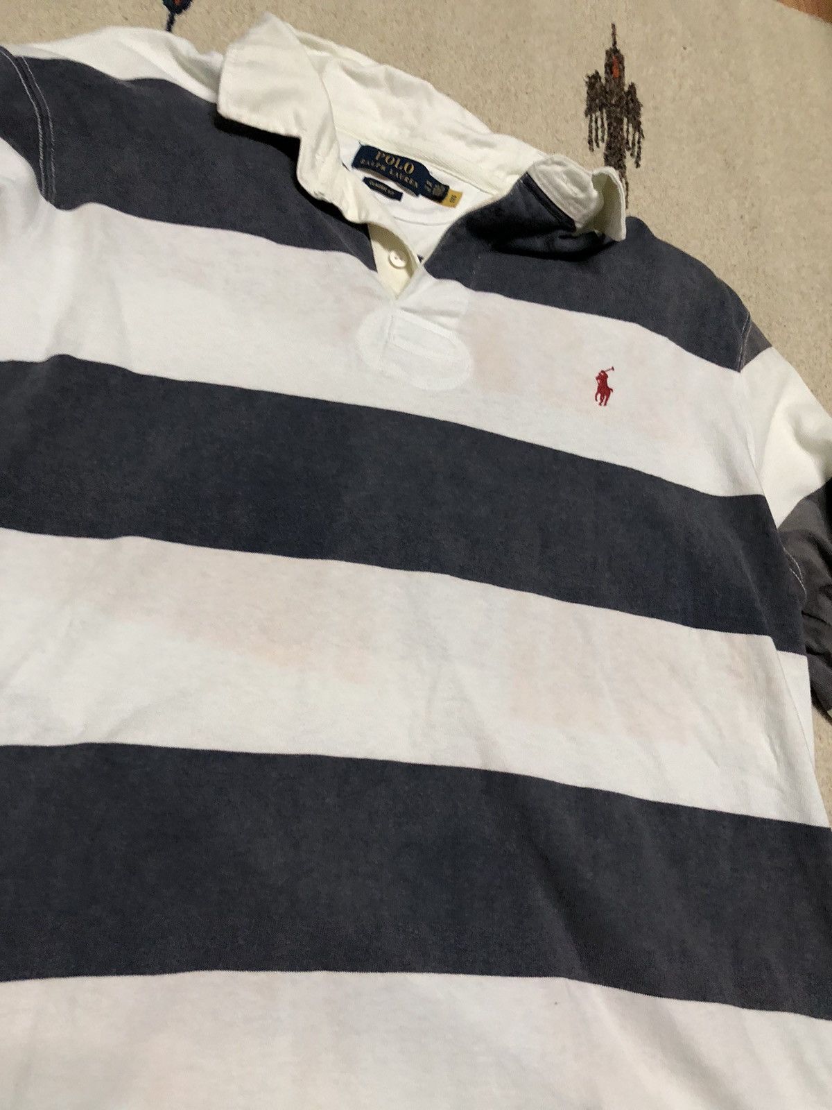 Polo Ralph Lauren × Rugby Ralph Lauren × Vintage Vintage Polo Ralph Lauren Preppy Rugby Shirt Xxl Size US XXL / EU 58 / 5 - 4 Thumbnail