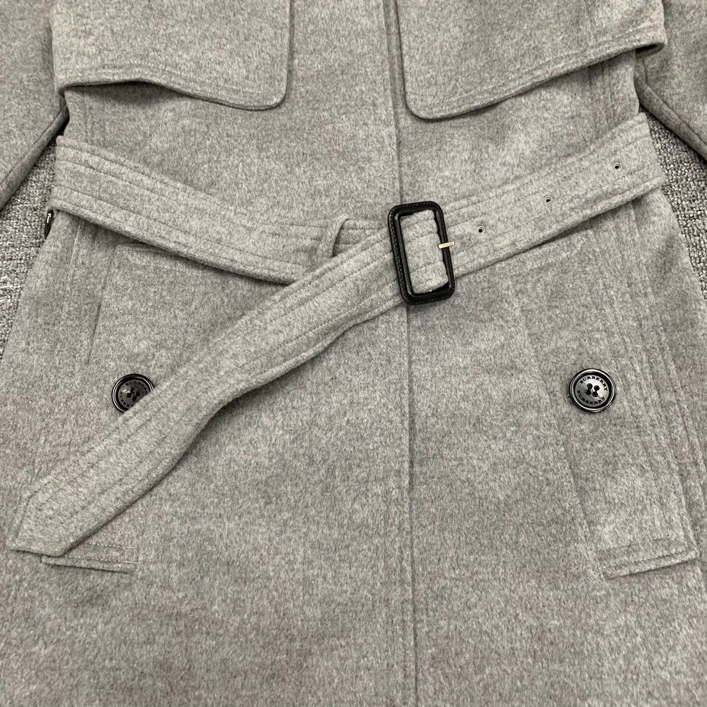 Burberry Burberry Gray Wool Overcoat 34 95 New Size XS / US 0-2 / IT 36-38 - 7 Thumbnail