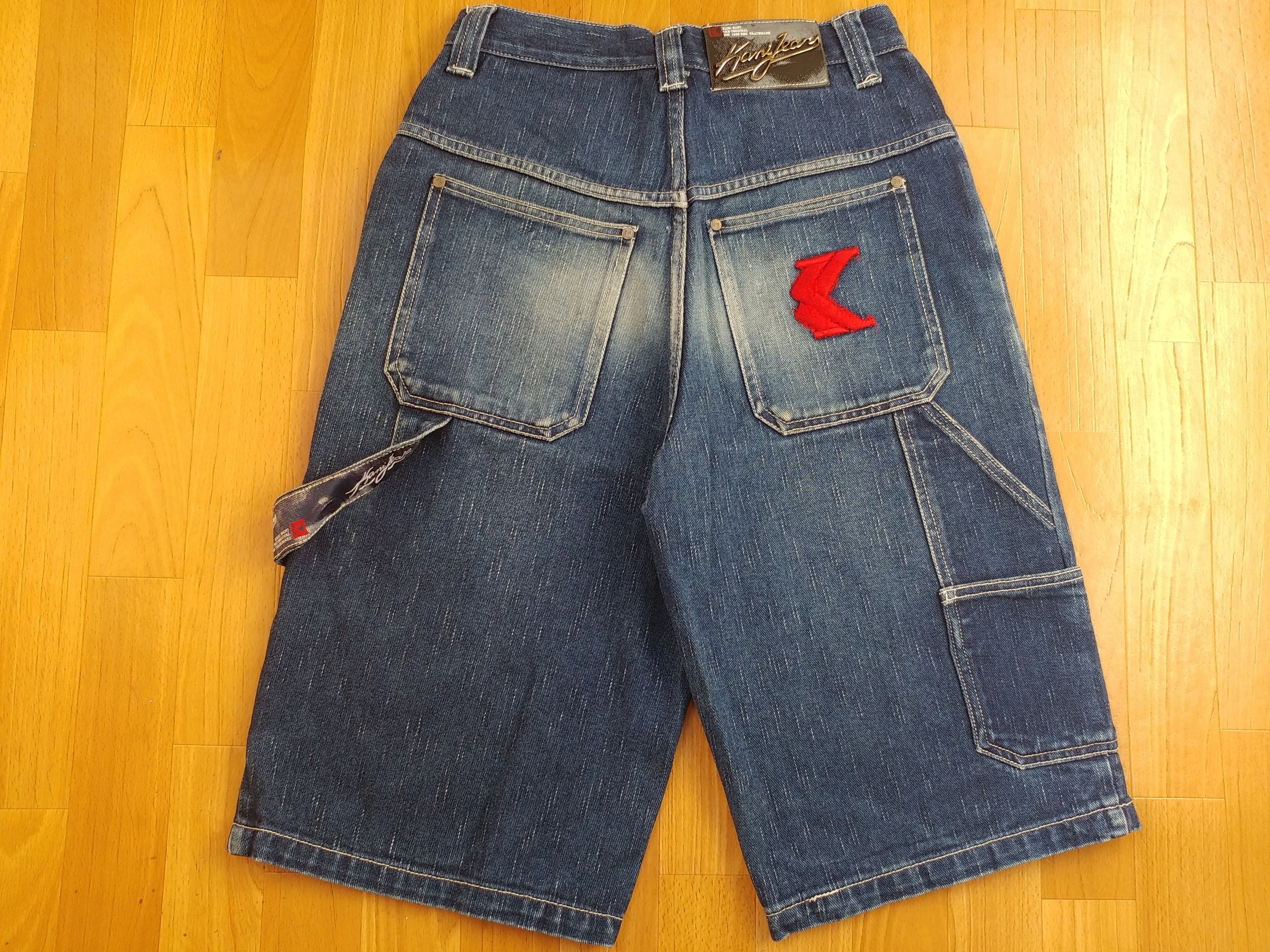 Karl Kani KARL KANI shorts, vintage hip hop baggy jeans, 90s size W 26 Size US 26 / EU 42 - 1 Thumbnail