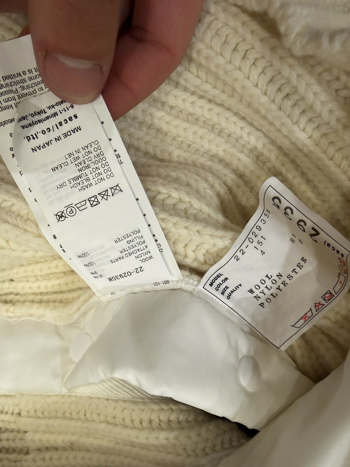 Sacai Sacai Knit Full Zip Sweater Size US XL / EU 56 / 4 - 3 Thumbnail