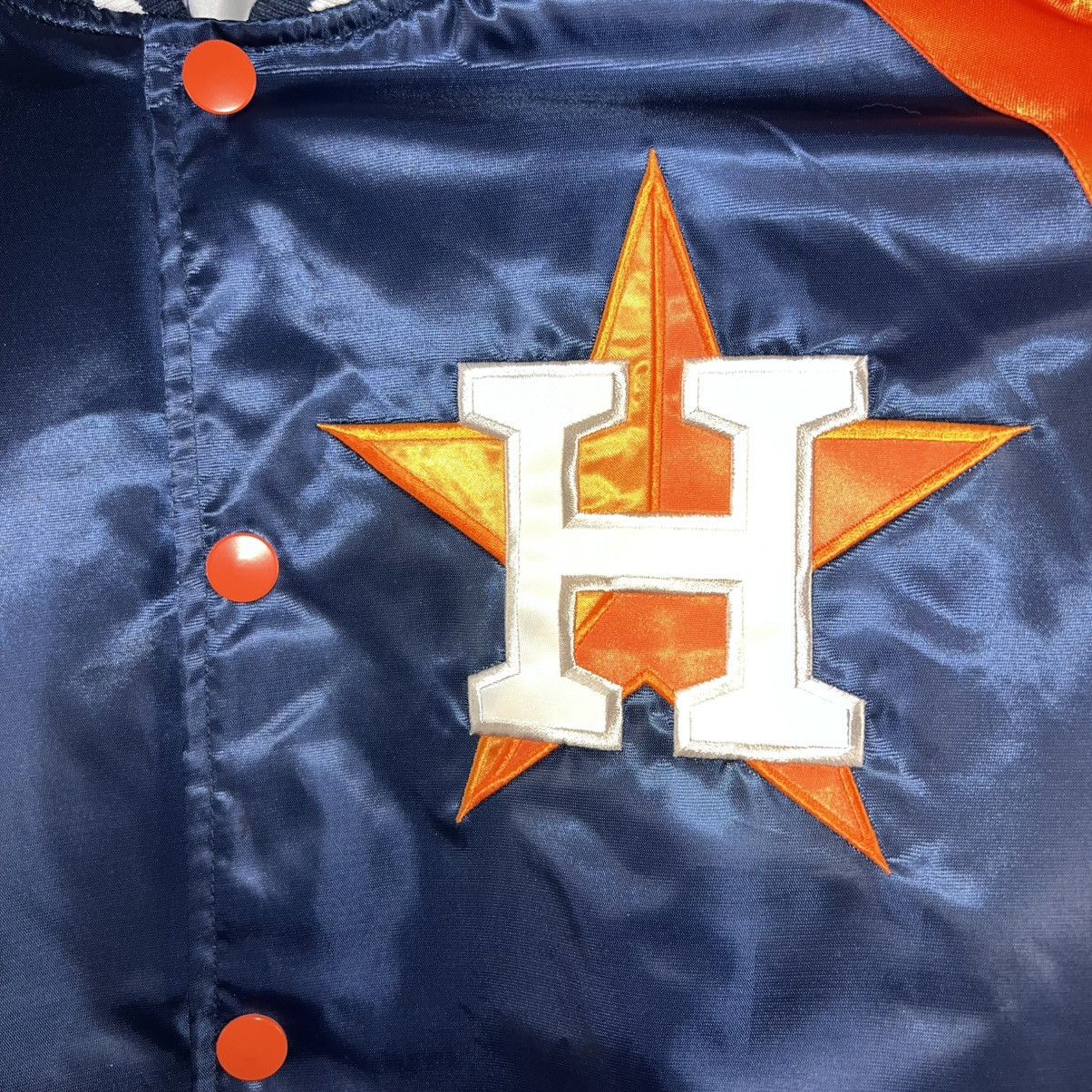 Starter MEN’S STARTER MLB HOUSTON ASTROS LOGO SATIN BOMBER JACKET Size US L / EU 52-54 / 3 - 3 Thumbnail