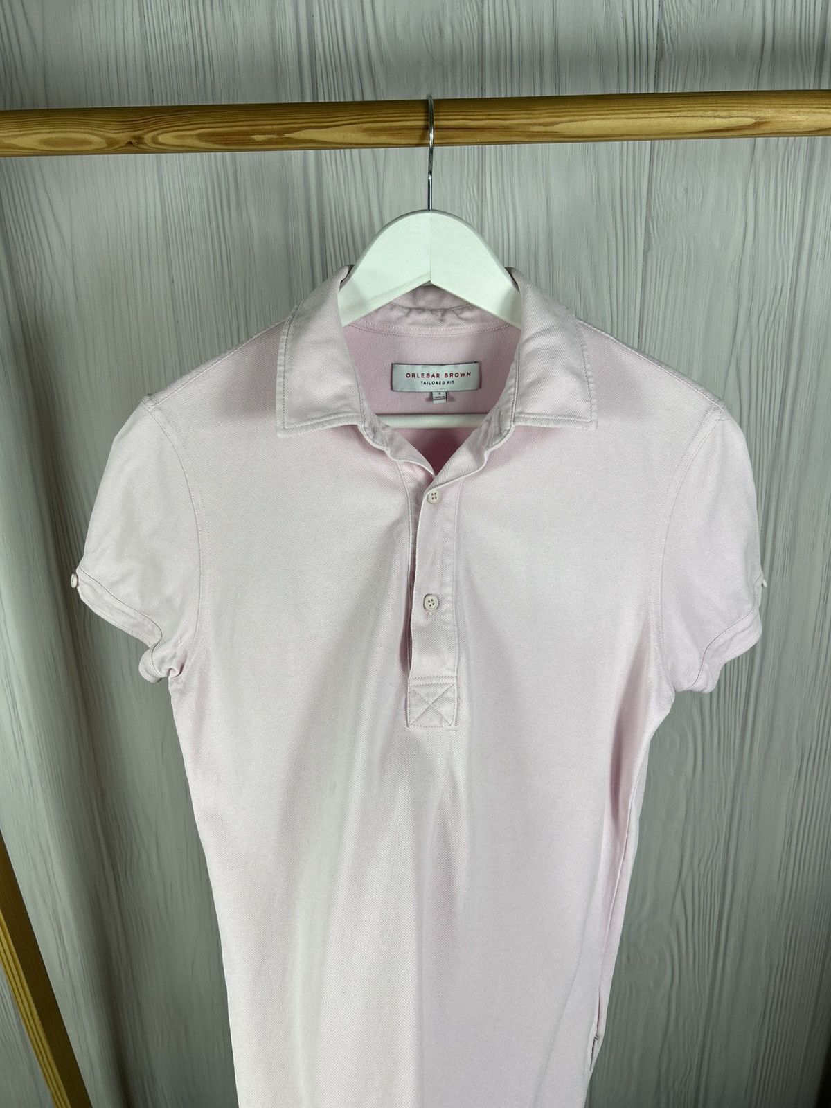 Orlebar Brown Orlebar Brown Tailored Fit Pink Polo Size S Size US S / EU 44-46 / 1 - 7 Thumbnail