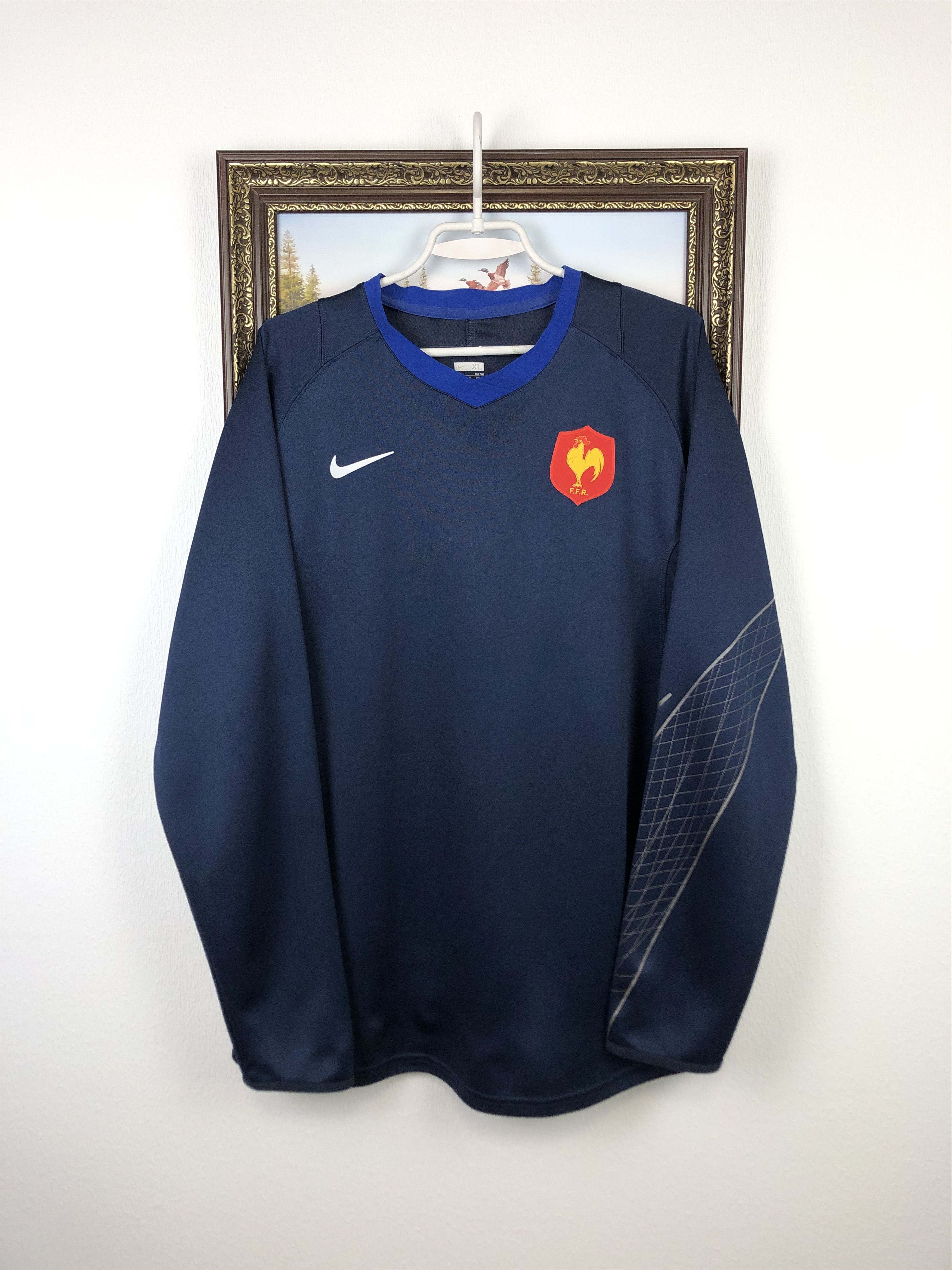 Vintage Nike France Rugby Train Sweatshirt Jersey Track Top