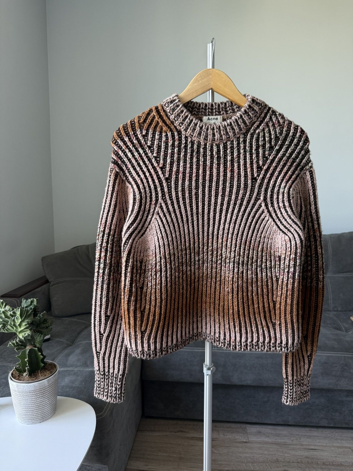 Acne Studios Ribbed Gradient Knit Sweater Size S / US 4 / IT 40 - 6 Thumbnail