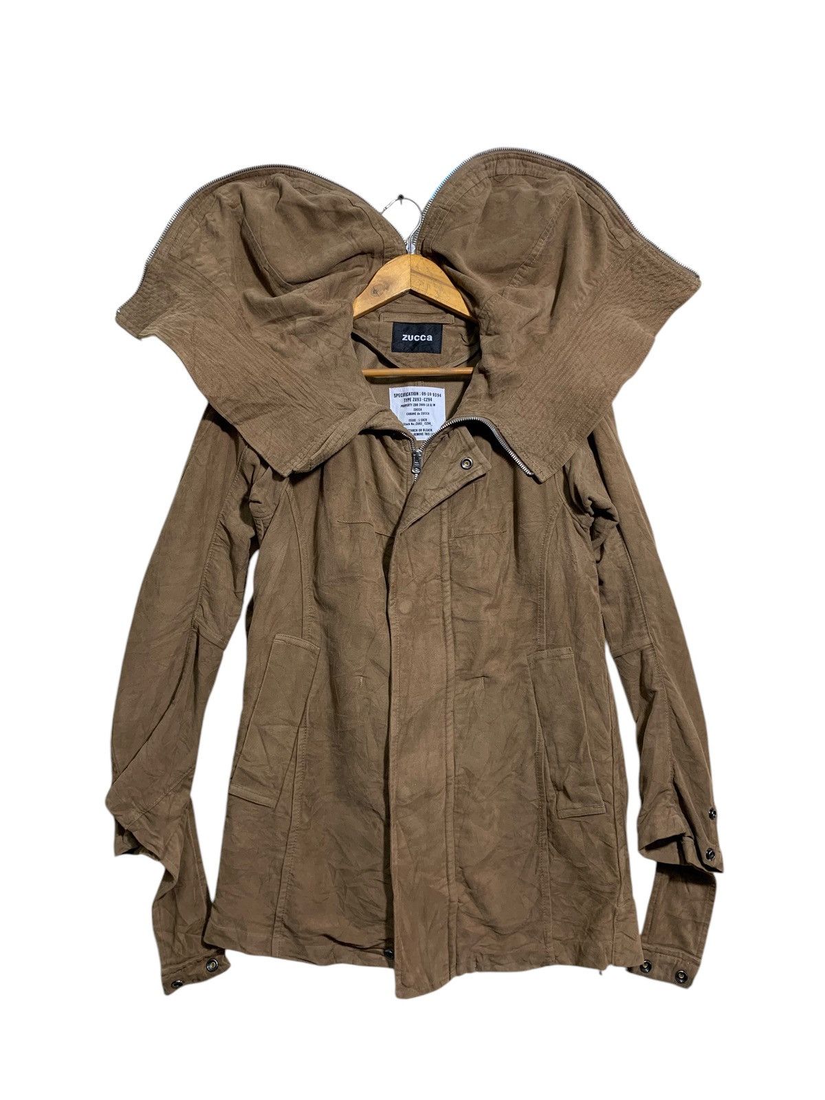 CABANE de ZUCCa 🔥ZUCCA SQUID MOLESKIN HOODIE JACKETS Size US S / EU 44-46 / 1 - 1 Thumbnail