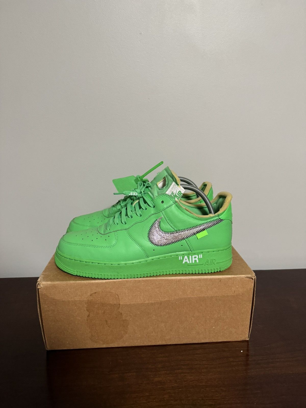 Nike × Off-White × Virgil Abloh Off-White Nike Air Force 1 Low “Brooklyn” Size 11.5 Size US 11.5 / EU 44-45 - 3 Thumbnail