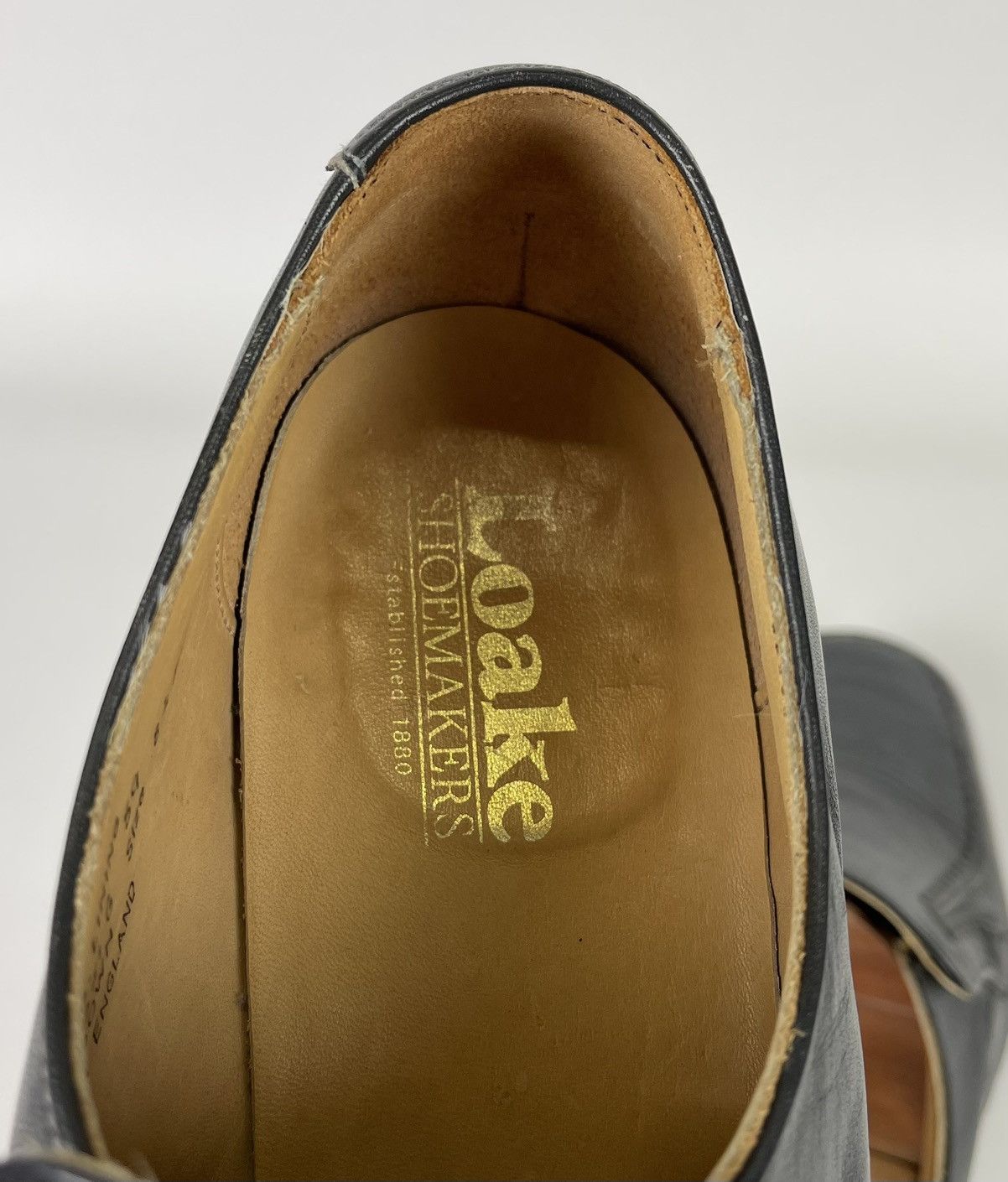 Loake Loake England Slip On Loafers Casual Leather Shoes Grey Size US 9.5 / EU 42-43 - 9 Thumbnail