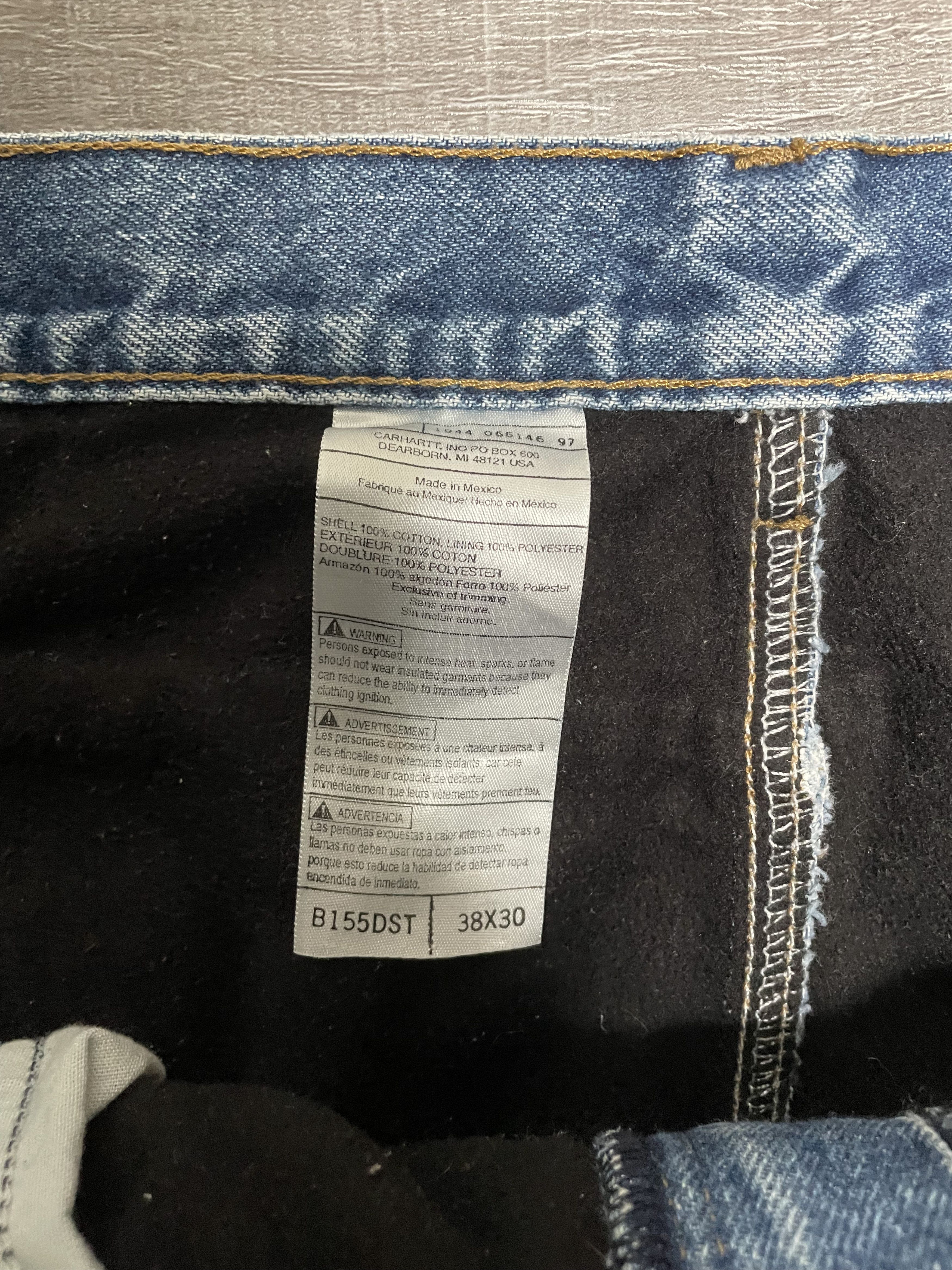 Carhartt Vintage Carhartt Fleece Lined Denim Jeans Mens 38x30 Size US 38 / EU 54 - 3 Thumbnail