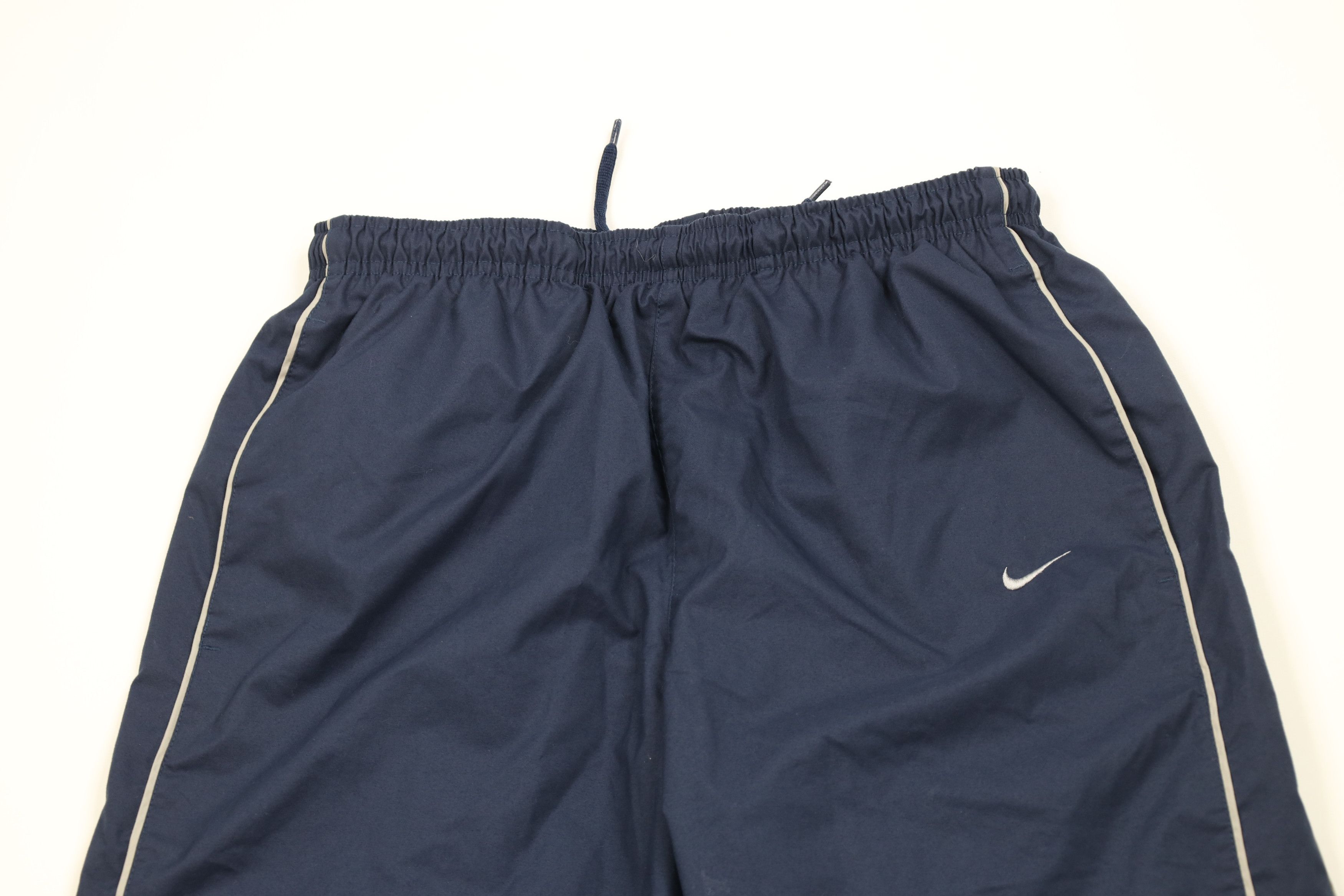 Nike Vintage Nike Scott Mini Swoosh Lined Wide Leg Pants Blue Size US 34 / EU 50 - 2 Thumbnail