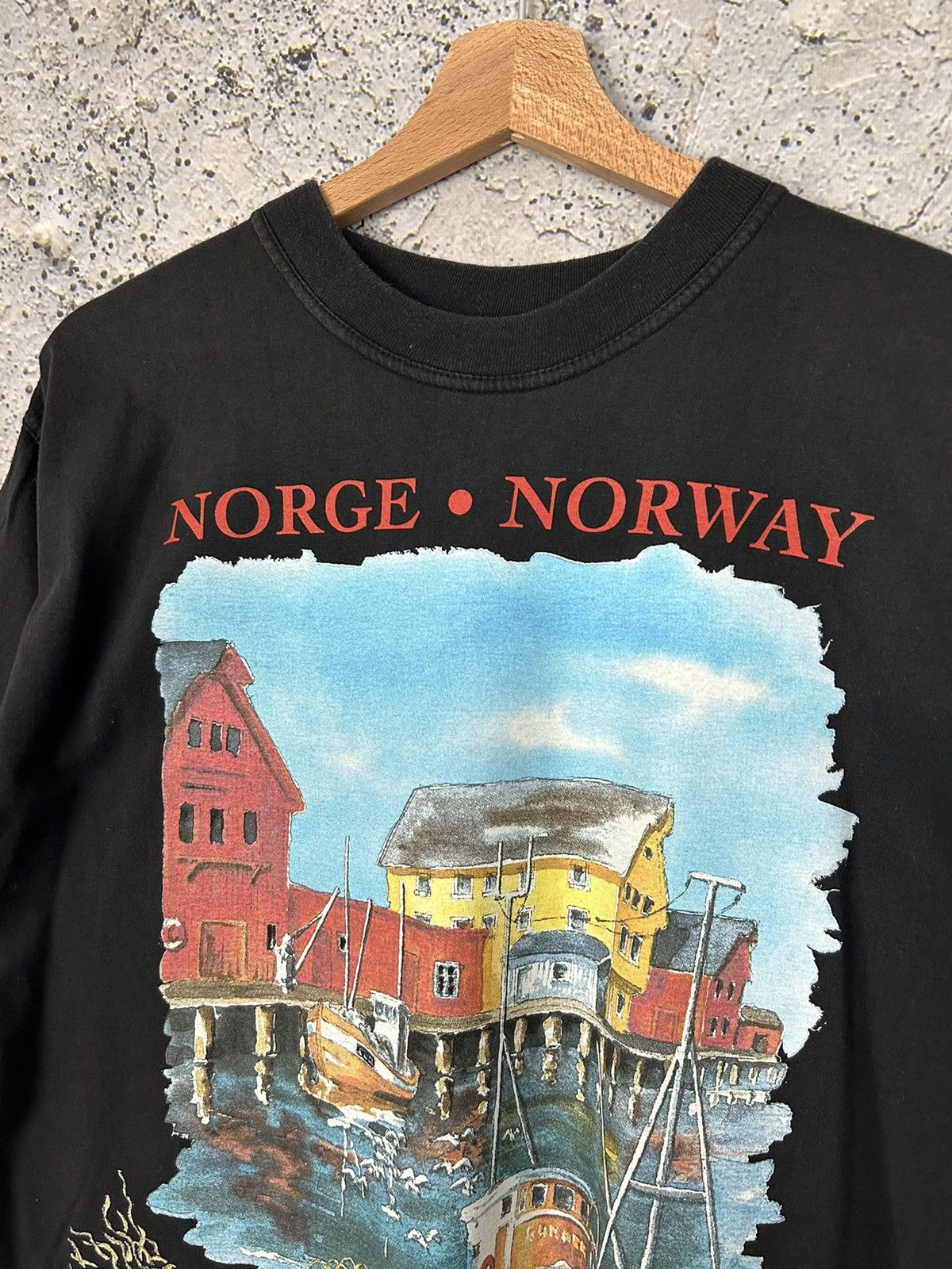 Other Vintage Norway Graphic Tee 90s Tourist Landscape Hype Size US L / EU 52-54 / 3 - 3 Thumbnail