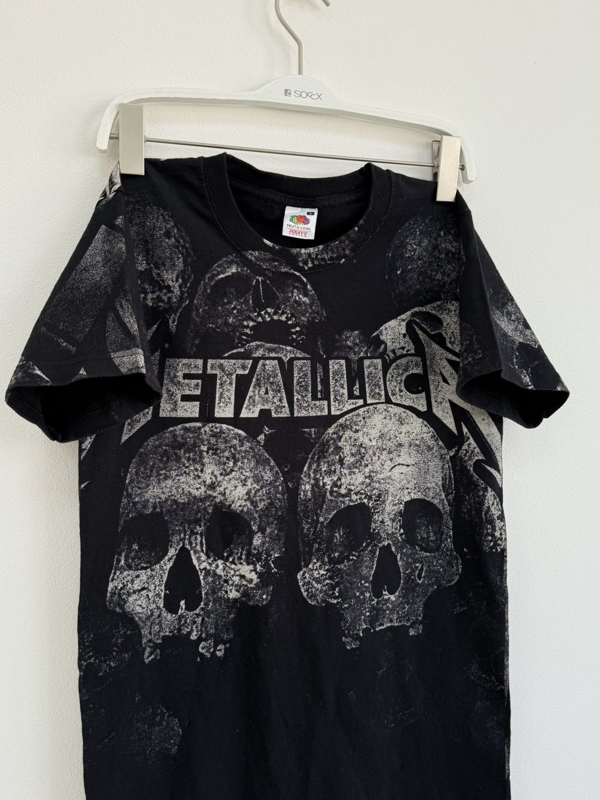 Band Tees × Metallica Vintage 00s Metallica Skulls All Over Print T-Shirt Size US S / EU 44-46 / 1 - 2 Thumbnail