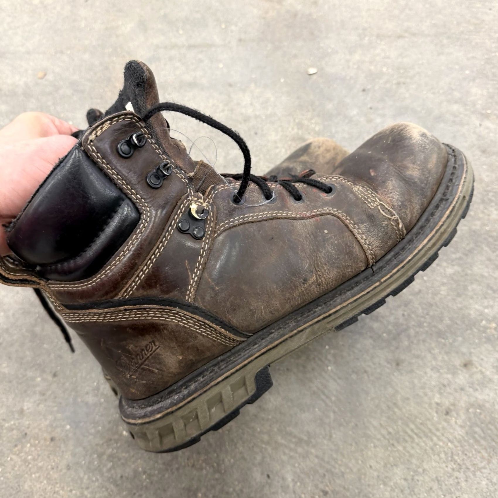 Danner Danner Steel Yard 6 Inch ST Steel Toe Boots Mens 9.5 Brown Leather Combat Heavy Distress Shoes Size US 10 / EU 43 - 7 Thumbnail
