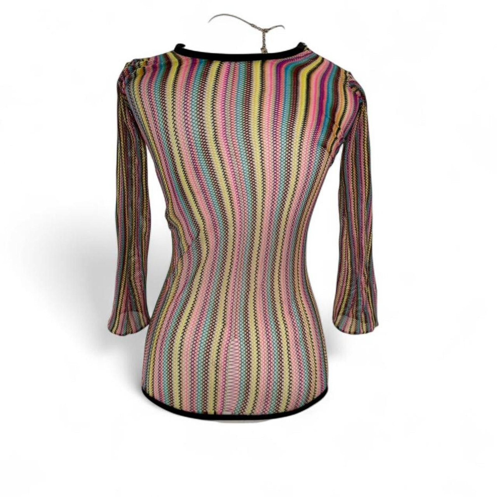 Other striped long sleeve top with bell sleeves Unique Sheer Top Size XS / US 0-2 / IT 36-38 - 2 Thumbnail