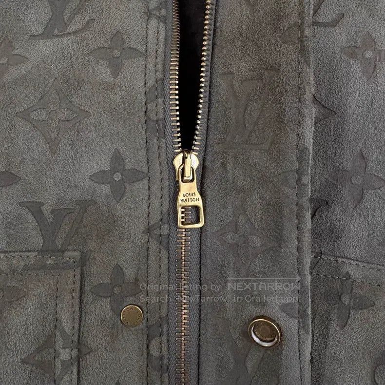 Louis Vuitton Louis Vuitton Lambswool printed brown suede aged fur one-p Size US L / EU 52-54 / 3 - 6 Thumbnail