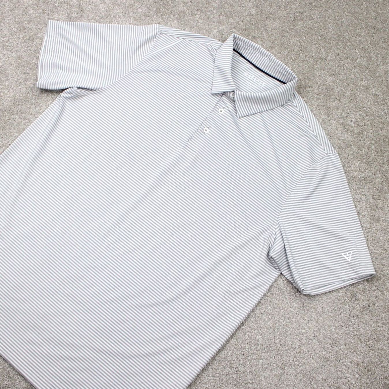 Vintage Maelreg Polo Shirt Mens XL Gray/White Short Sleeve Golf Pullover Polo Shirt Size US XL / EU 56 / 4 - 3 Thumbnail