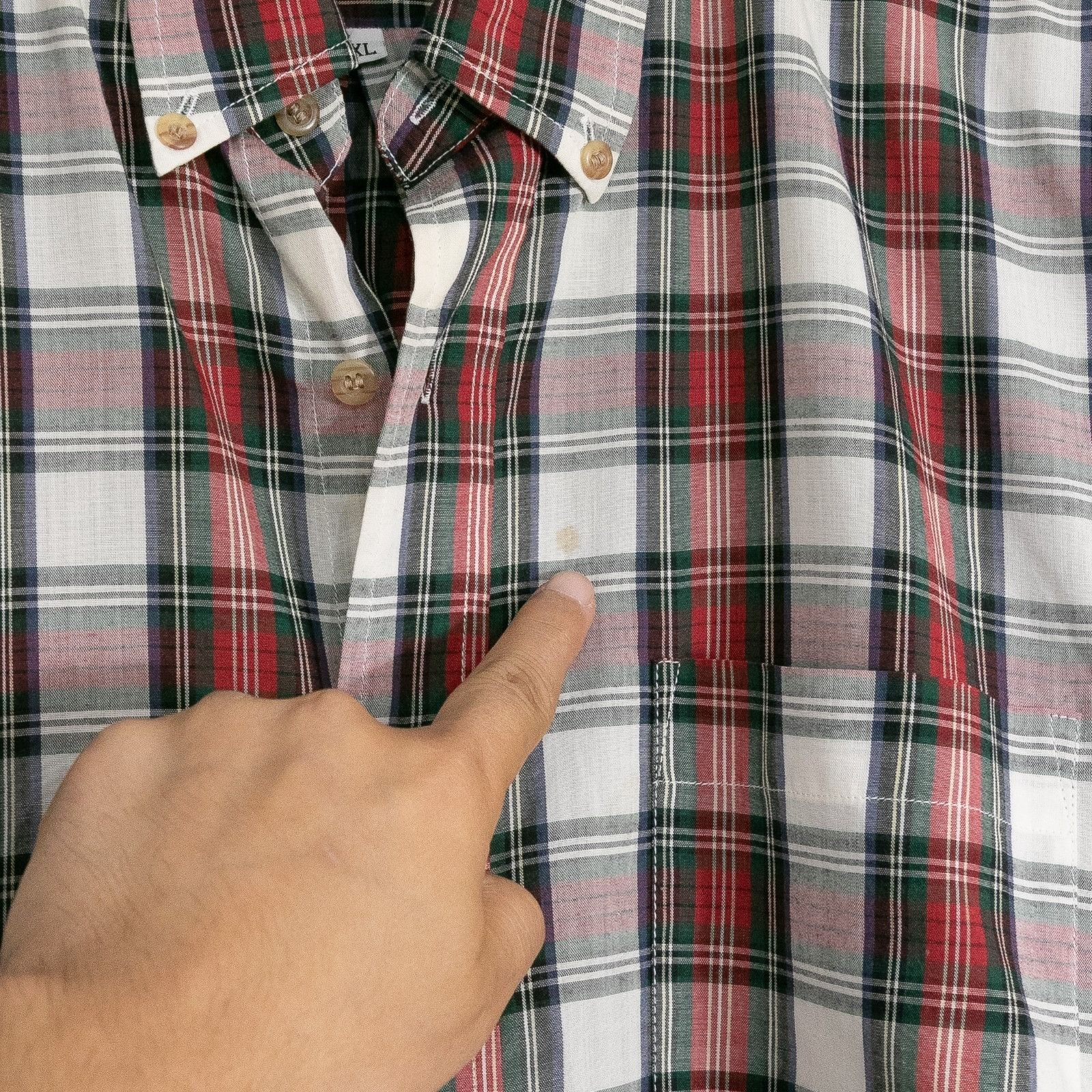 McGregor Vintage 90s McGregor Plaid Button Up Shirt Mens XL Oxford Size US XL / EU 56 / 4 - 4 Thumbnail