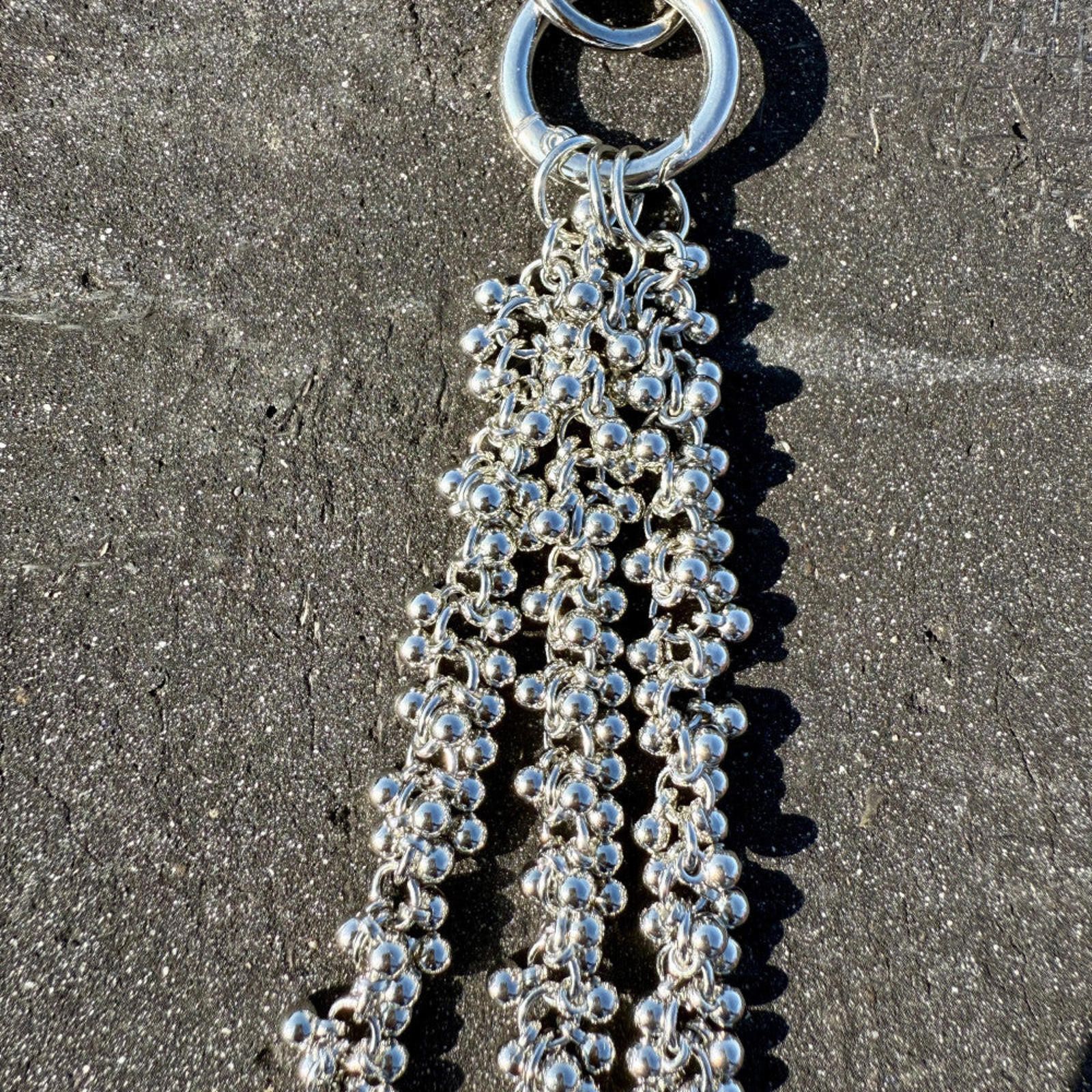 Japanese Brand Triple Layered Silver Wallet Chain Size ONE SIZE - 4 Thumbnail