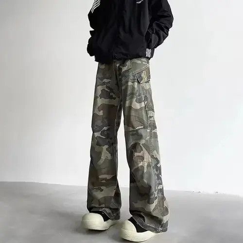 Jean Asakawa x Arisa Cargo Camo Stacked Pants Size US 27 - 7 Thumbnail