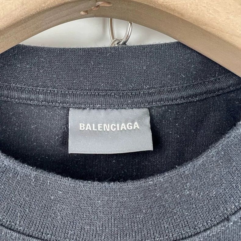 Balenciaga Balenciaga Black double-B graffiti short sleeve Size US M / EU 48-50 / 2 - 3 Thumbnail