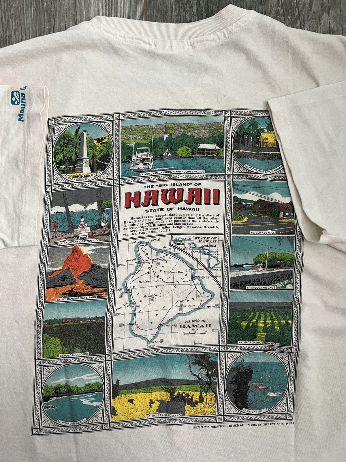 Vintage 1992 Single Stitch Hawaii History Vintage Art Tourist Tee Size US XL / EU 56 / 4 - 2 Thumbnail