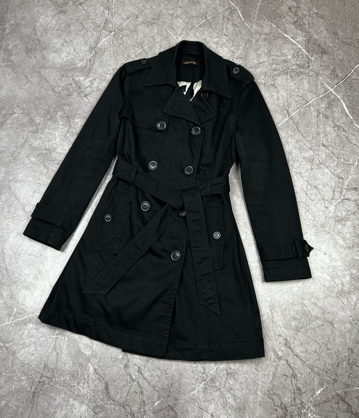 Roberto Cavalli Roberto Cavalli Vintage Trench Womens Size L Size L / US 10 / IT 46 - 3 Thumbnail