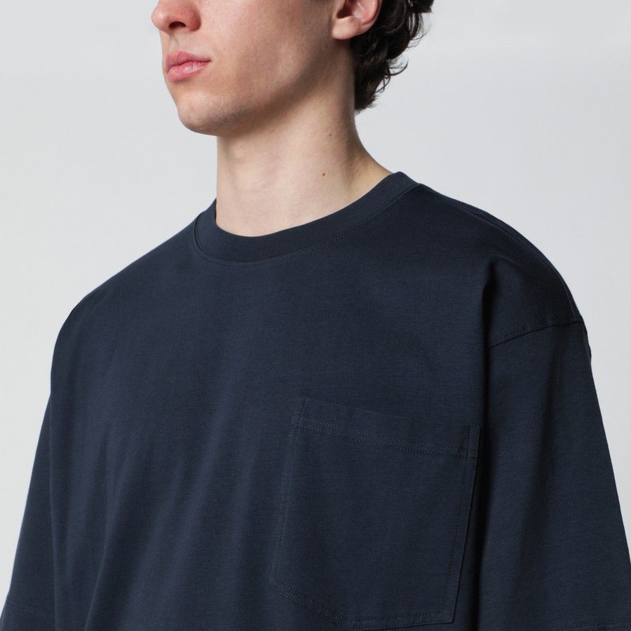 Dries Van Noten o1d2blof0226 Cotton T-Shirt in Navy Blue Size US L / EU 52-54 / 3 - 4 Thumbnail